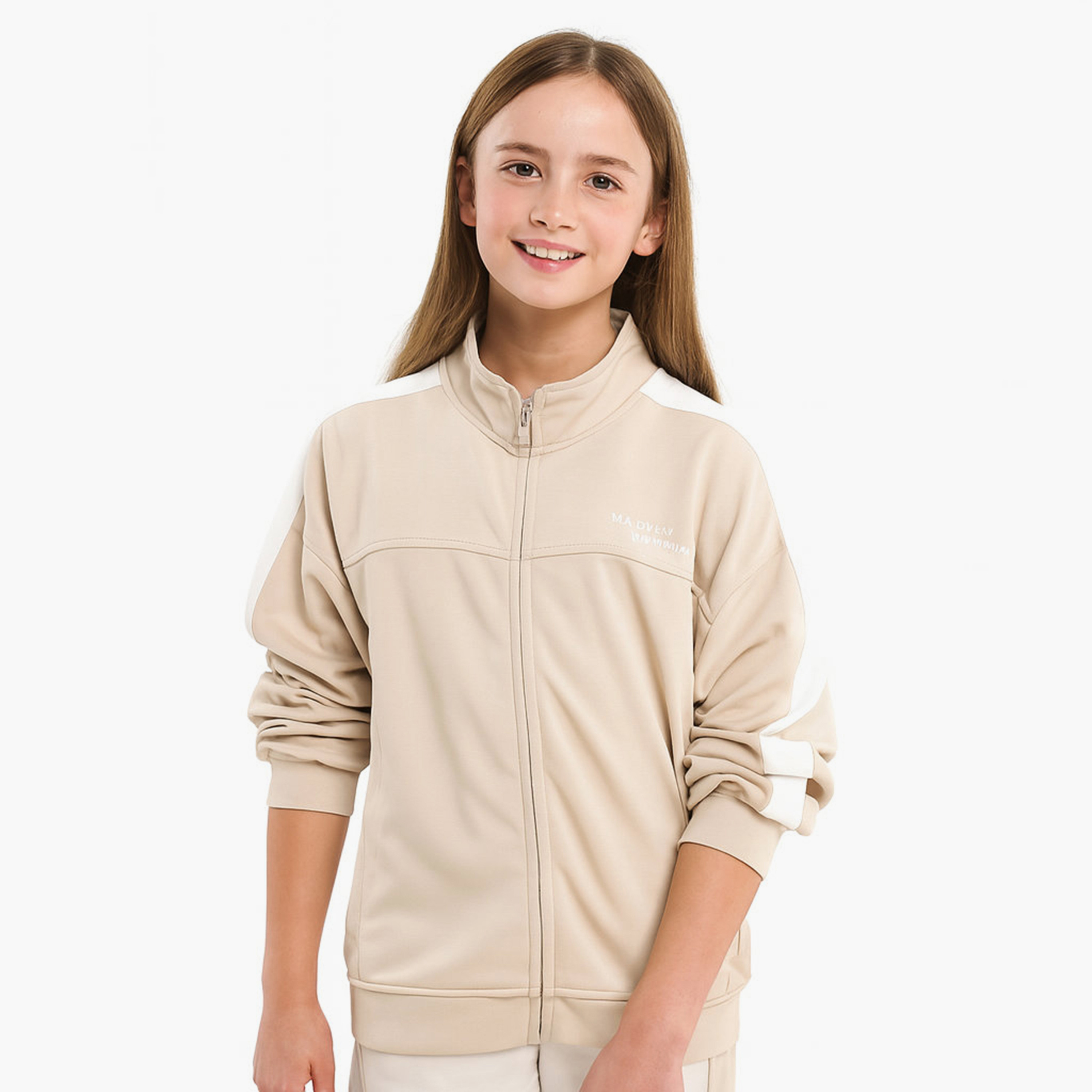 طقم من قطعتين جاكيت وبنطلون رياضي سادة من فيكتور اند جين-girls-clothing-winterwear-setsandcoords-image-4