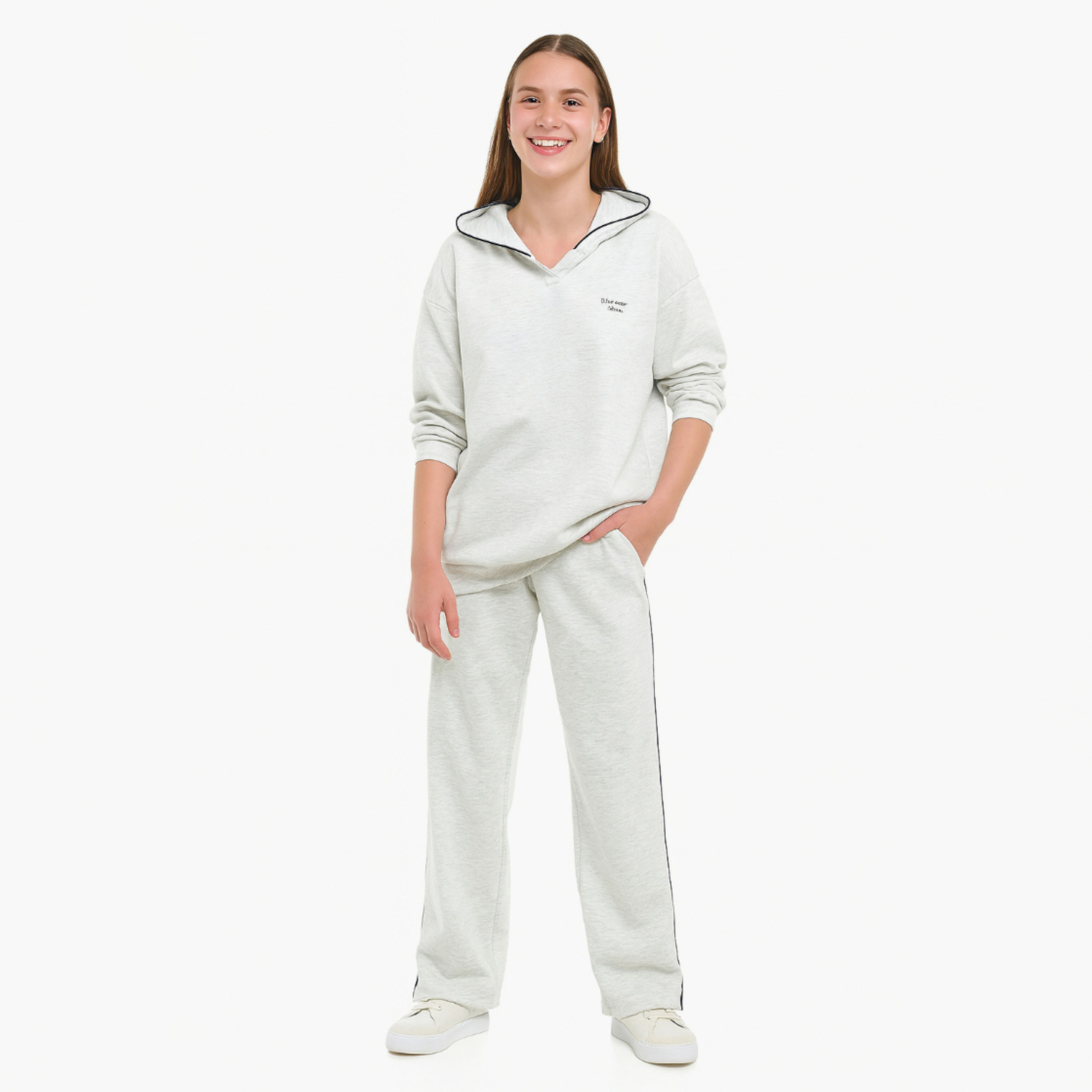 Victor and Jane 2-Piece Solid Hoodie with Pants-girls-clothing-winterwear-setsandcoords-image-1