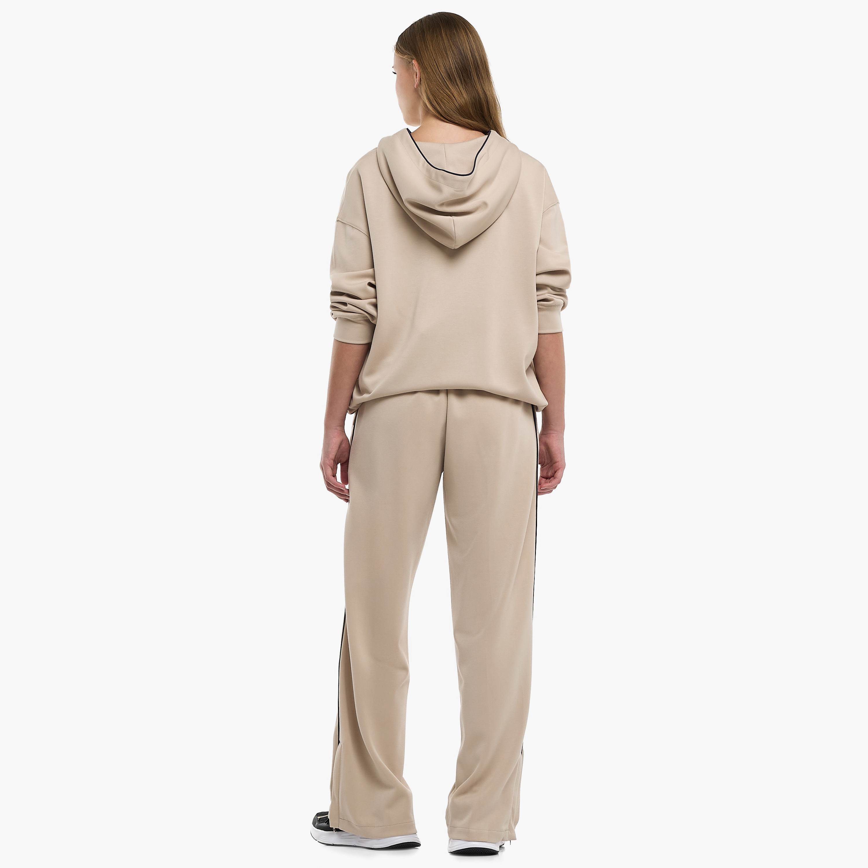 طقم من قطعتين هودي سادة مع بنطلون من فيكتور اند جين-girls-clothing-winterwear-setsandcoords-image-3