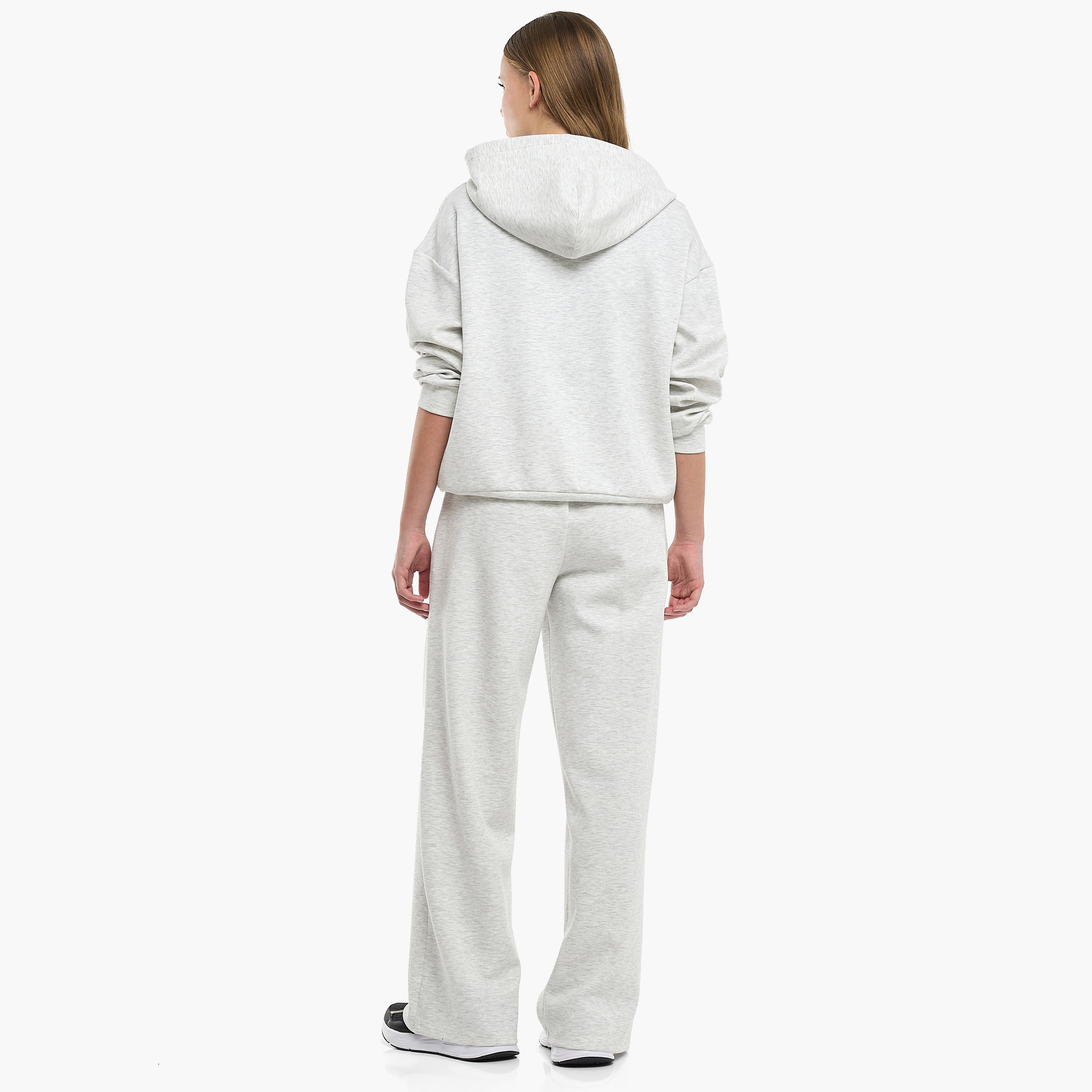 طقم من قطعتين هودي سادة مع بنطلون من فيكتور اند جين-girls-clothing-winterwear-setsandcoords-image-2