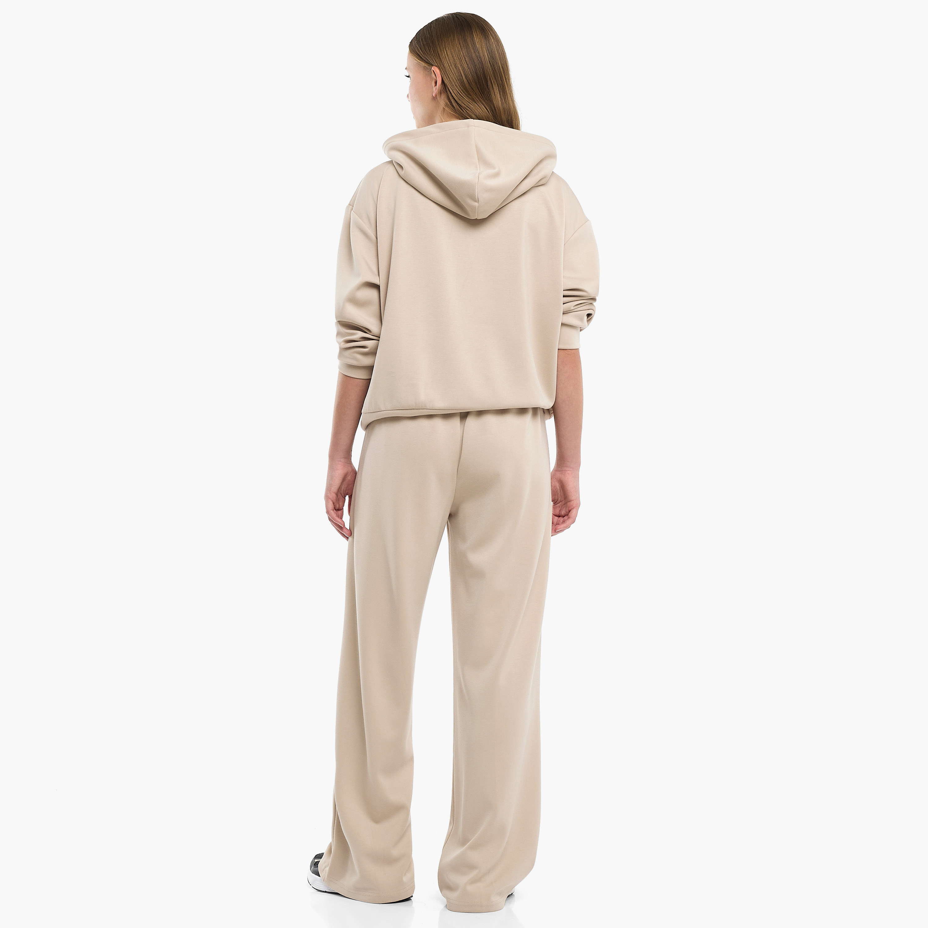 طقم من قطعتين هودي سادة مع بنطلون من فيكتور اند جين-girls-clothing-winterwear-setsandcoords-image-3