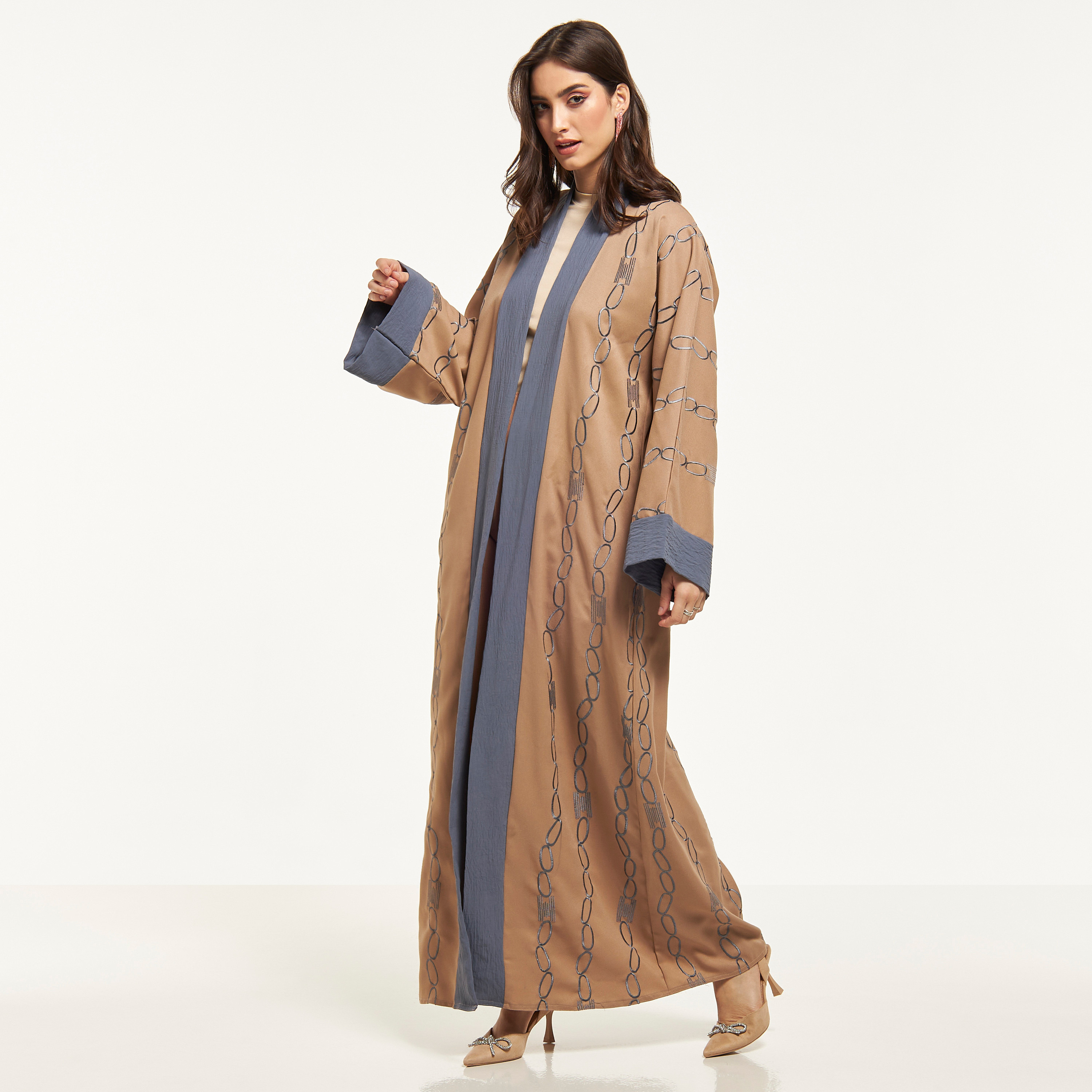Malikah Embroidered Abaya with Hijab-women-arabicclothing-abayas-image-1