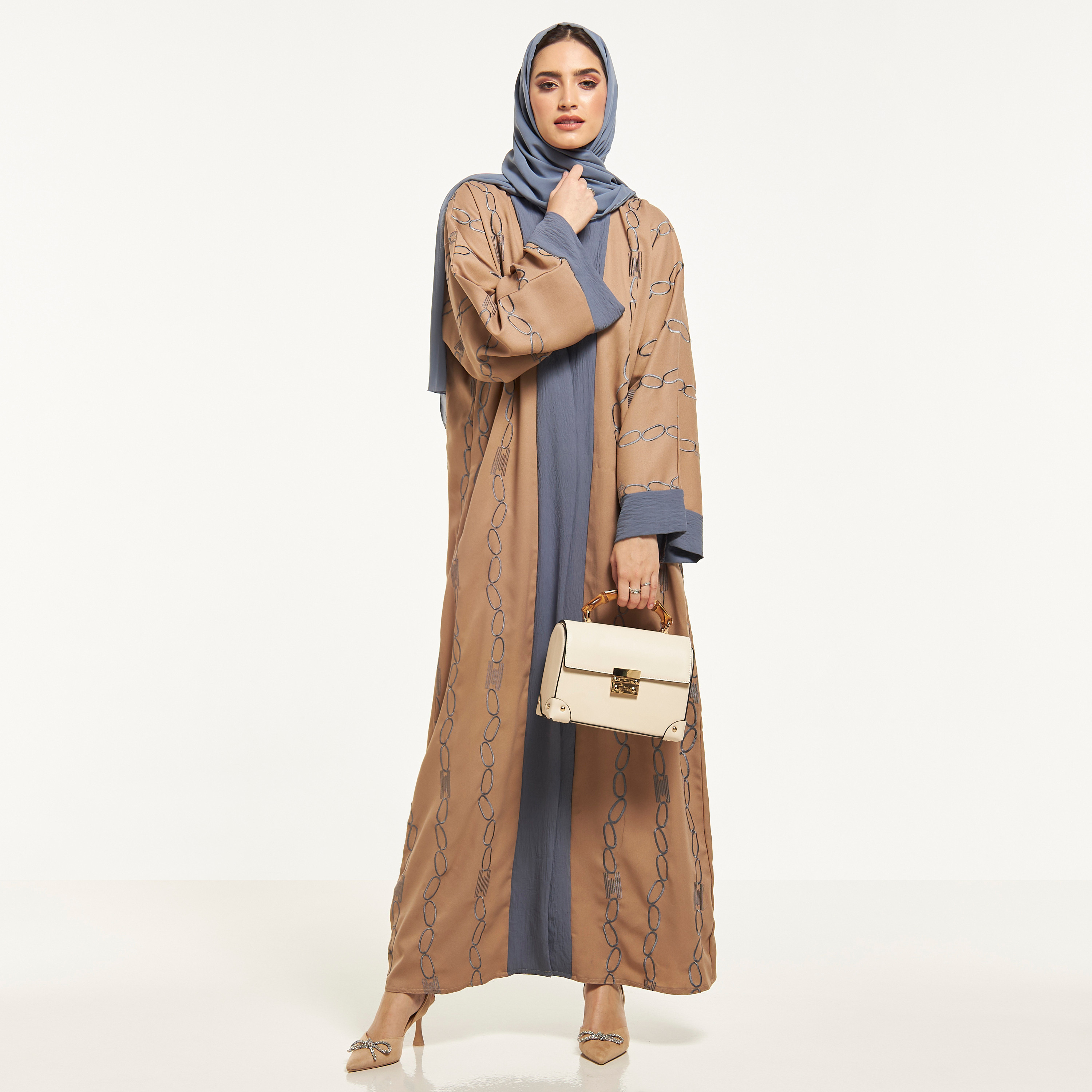 Malikah Embroidered Abaya with Hijab-women-arabicclothing-abayas-image-4
