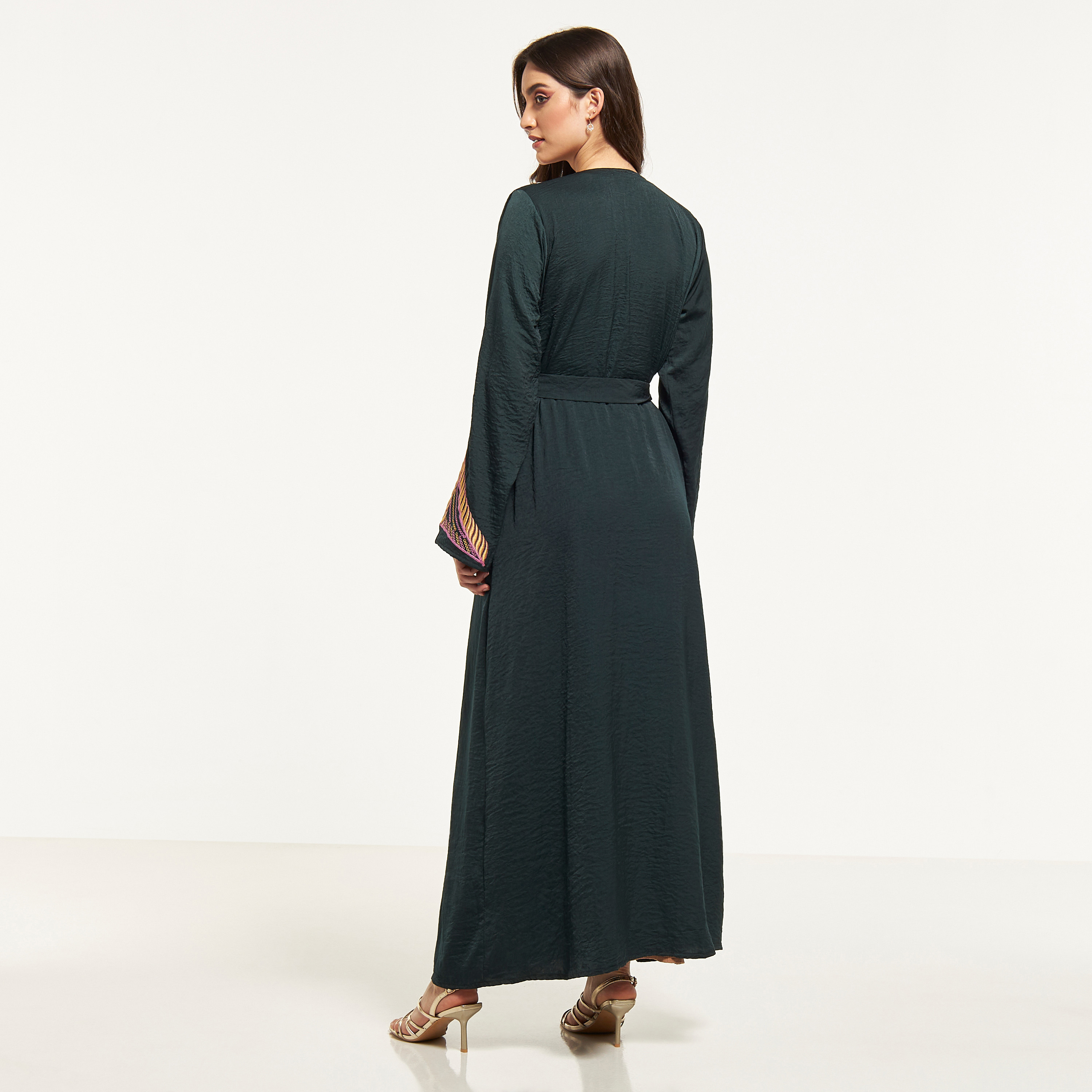 Malikah Embroidered Abaya with Tie-Up Belt-women-arabicclothing-abayas-image-5
