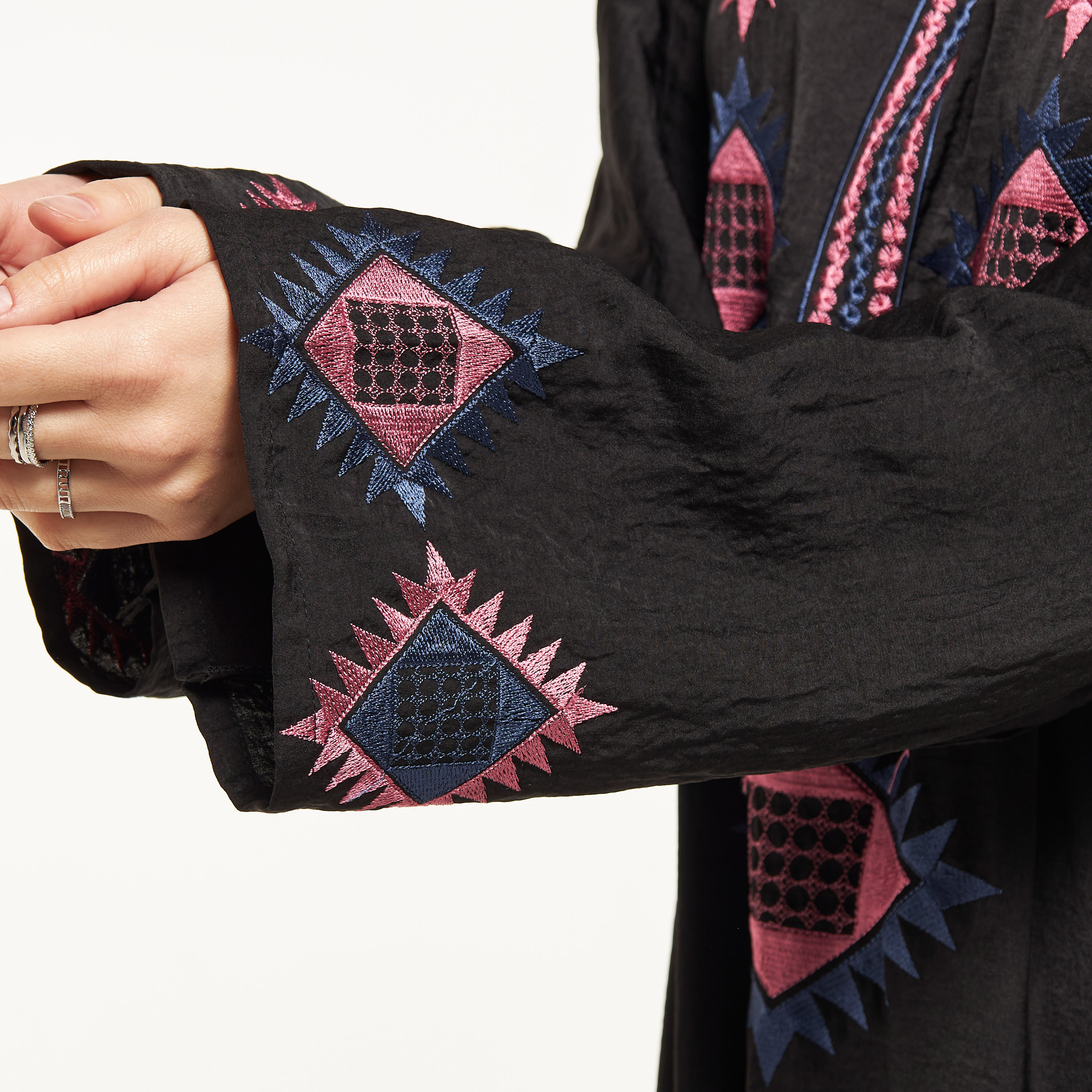 Malikah Embroidered Abaya with Tie-Up Belt-women-arabicclothing-abayas-image-3