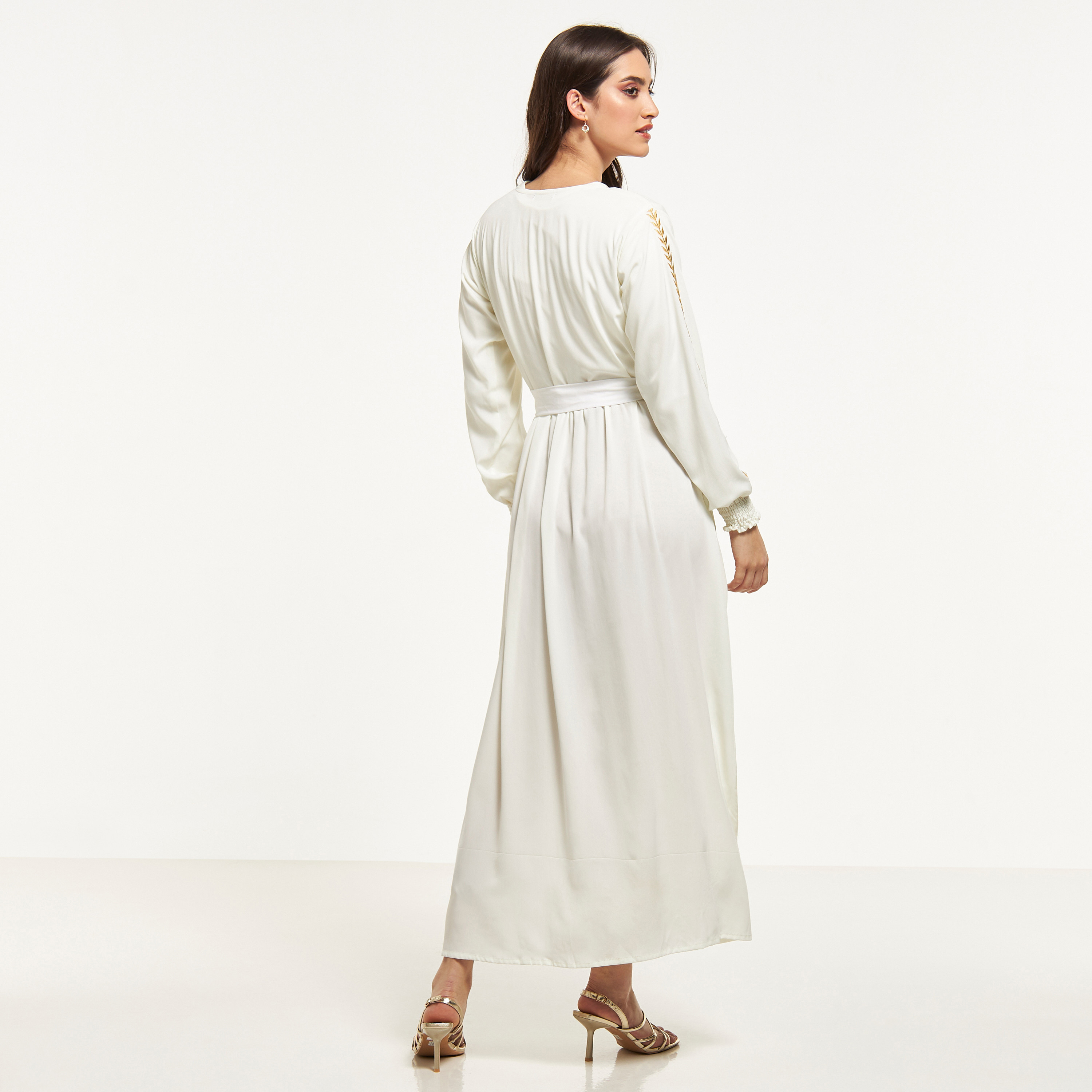 عباية مطرزة بحزام رباط من مليكة-women-arabicclothing-abayas-image-5