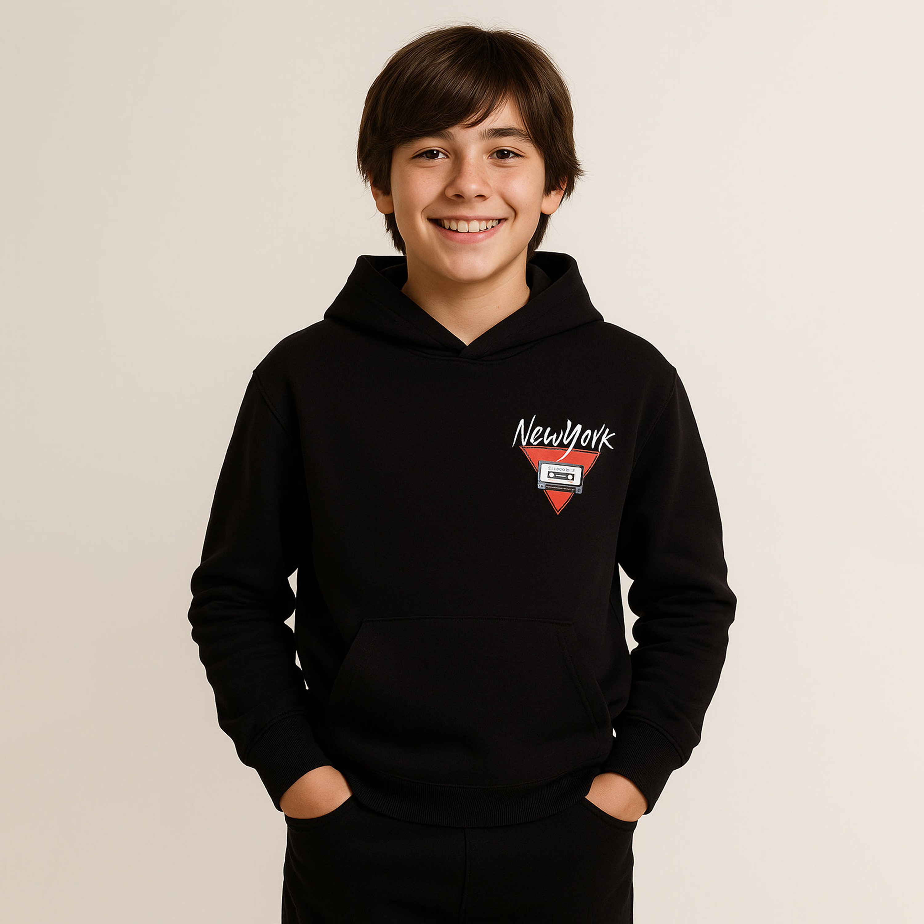 Victor and Jane New York Cassette Printed Sweatshirt-boys-clothing-sweatshirts-image-1