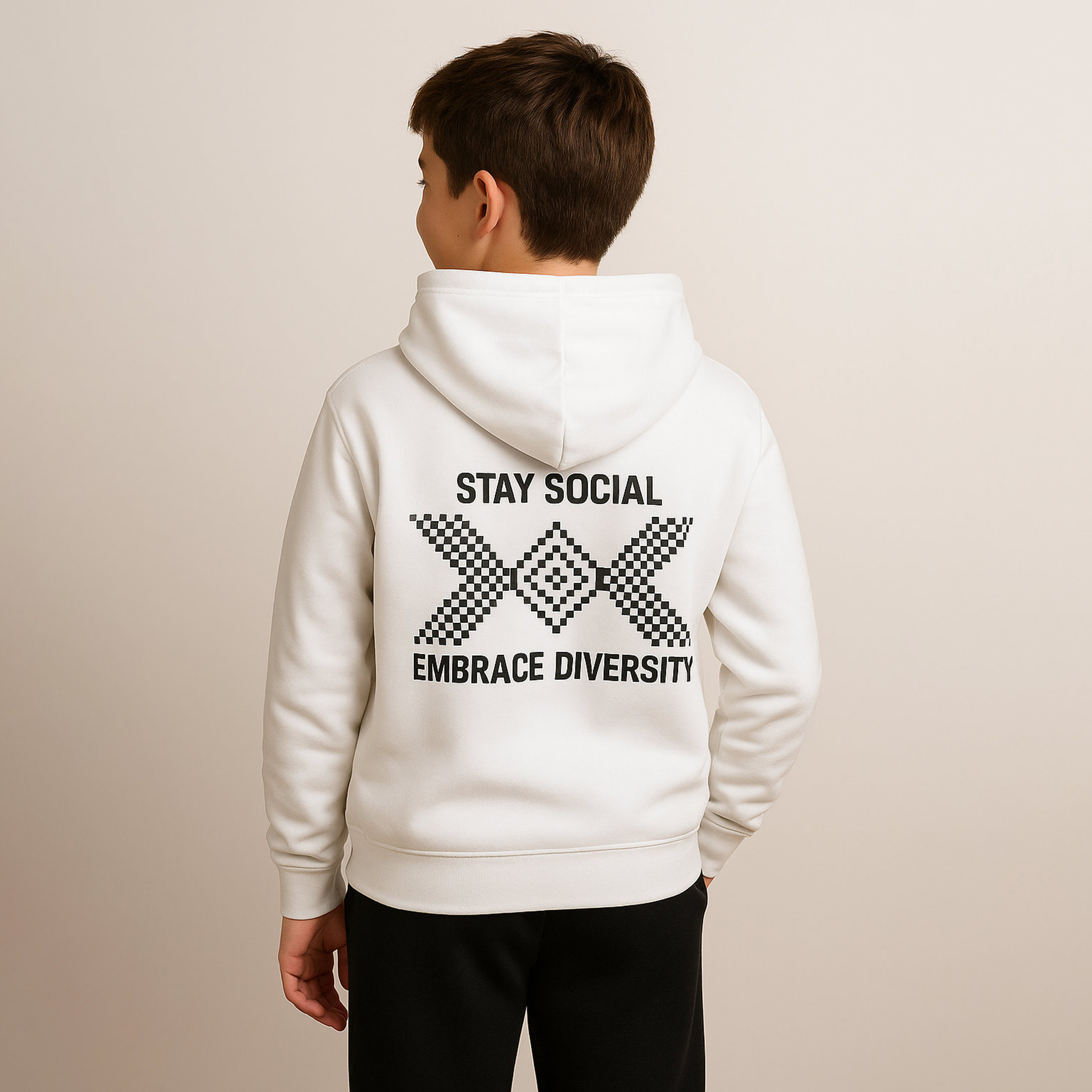Victor and Jane Stay Social Embrace Diversity Printed Hoodie-boys-clothing-winterwear-sweatshirts-image-2