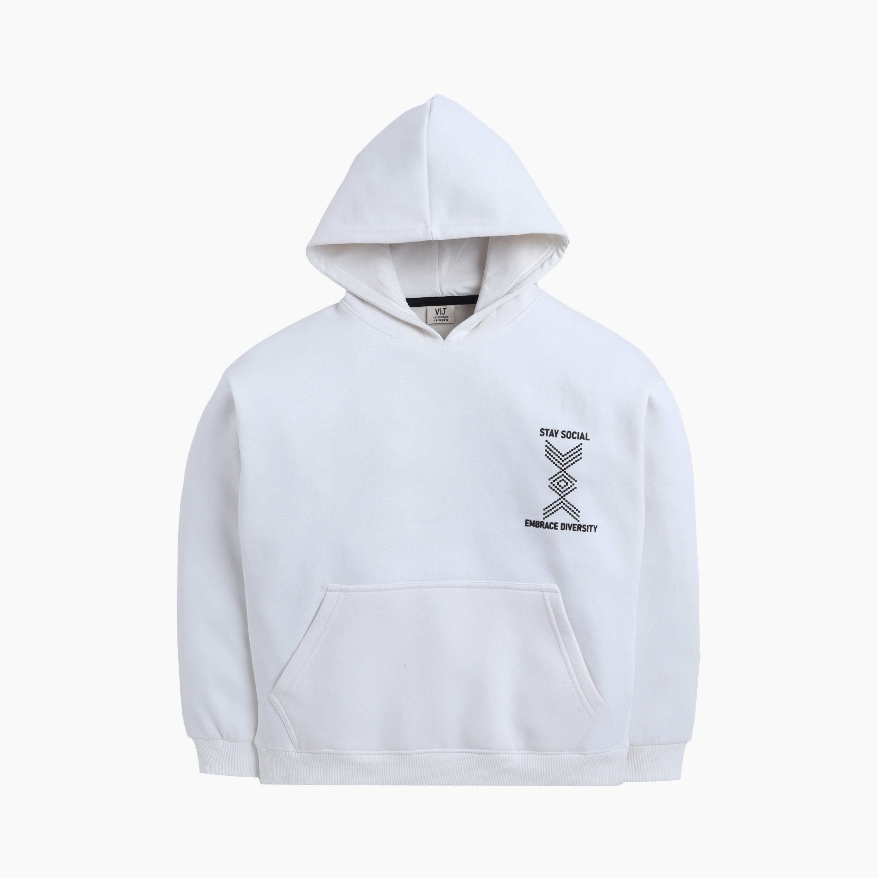 Victor and Jane Stay Social Embrace Diversity Printed Hoodie-boys-clothing-winterwear-sweatshirts-image-3