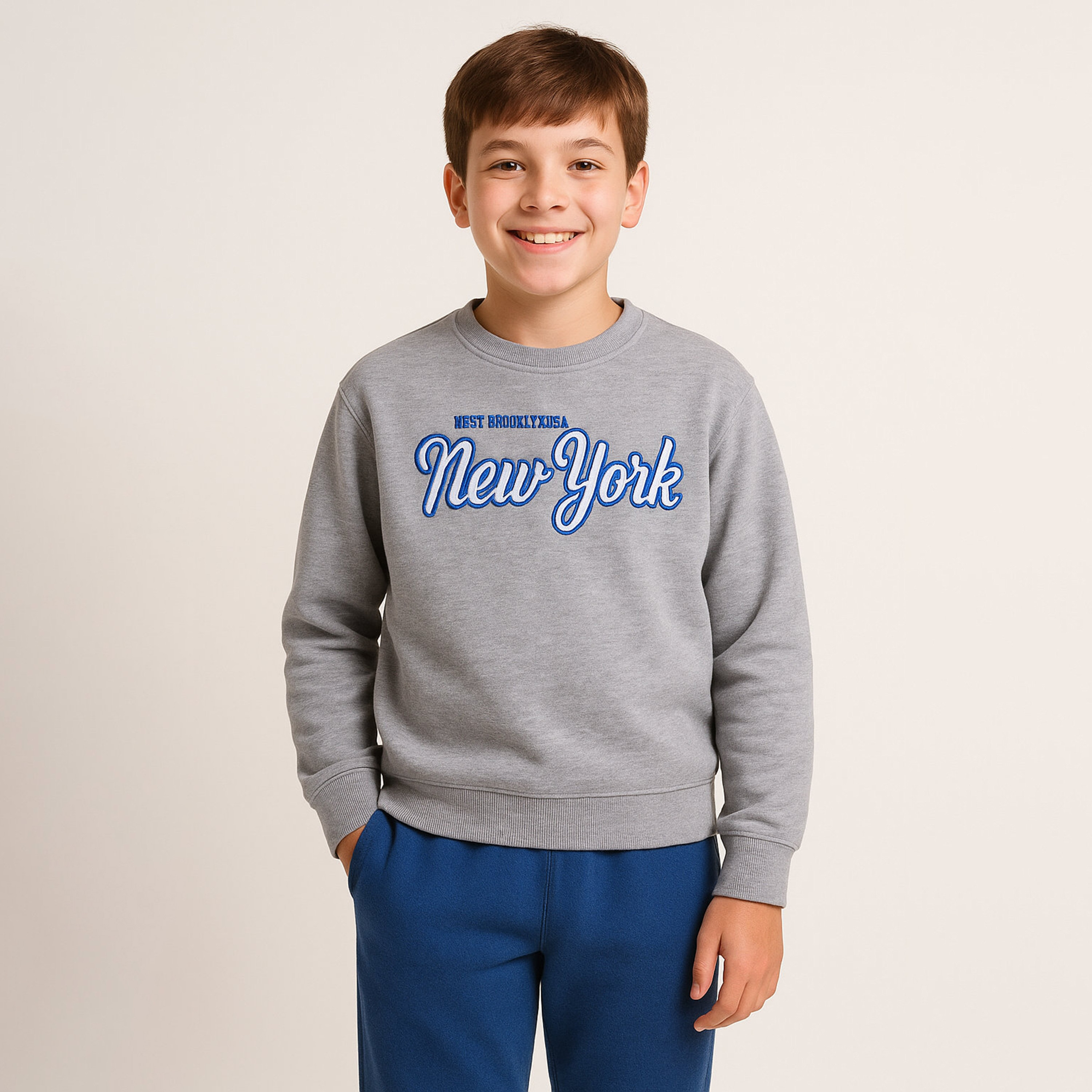 سويت شيرت بطبعة نيويورك من فيكتور اند جين-boys-clothing-sweatshirts-image-1