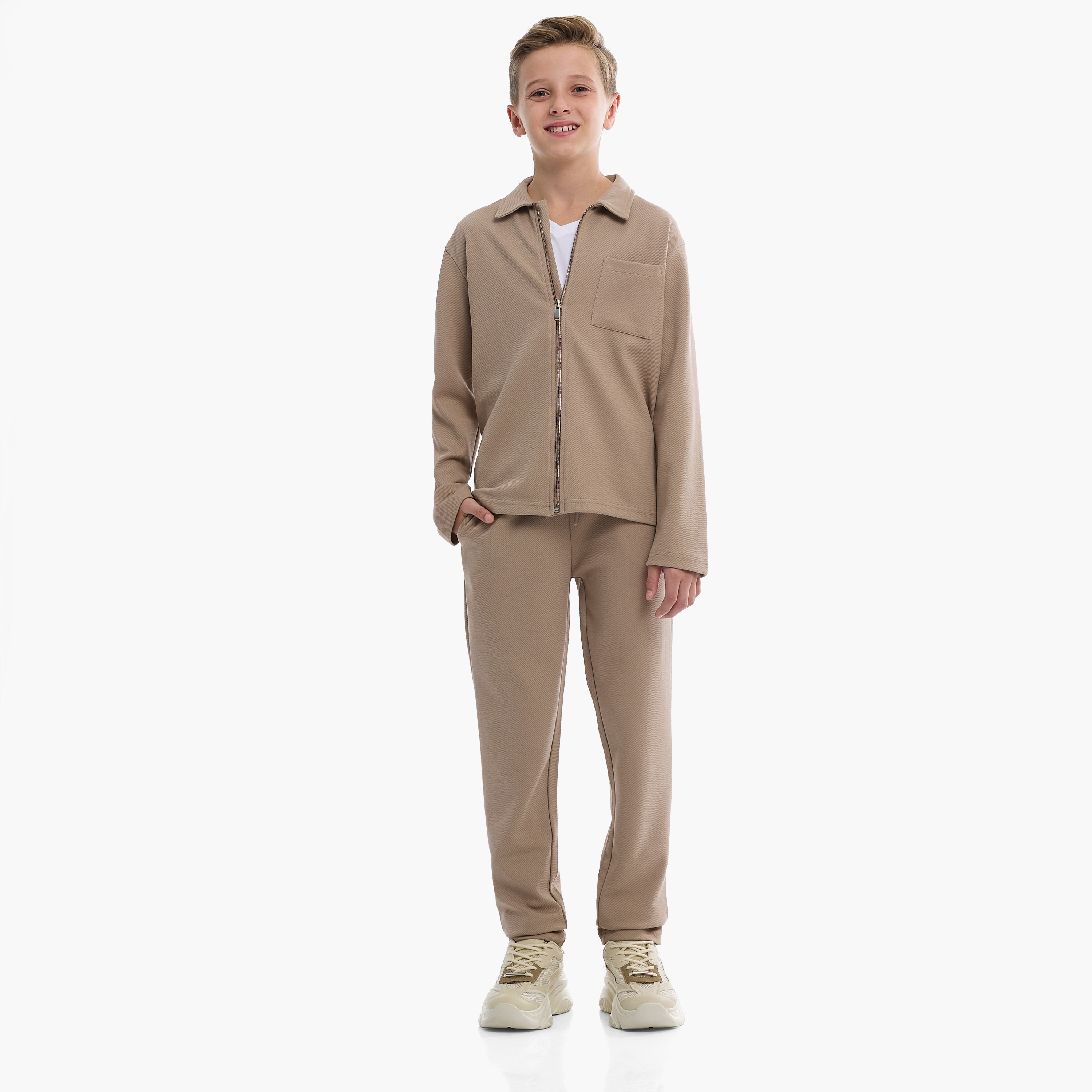 Victor and Jane 2-Piece Solid Jacket & Jogger Sets-boys-clothing-setsandcoords-image-2