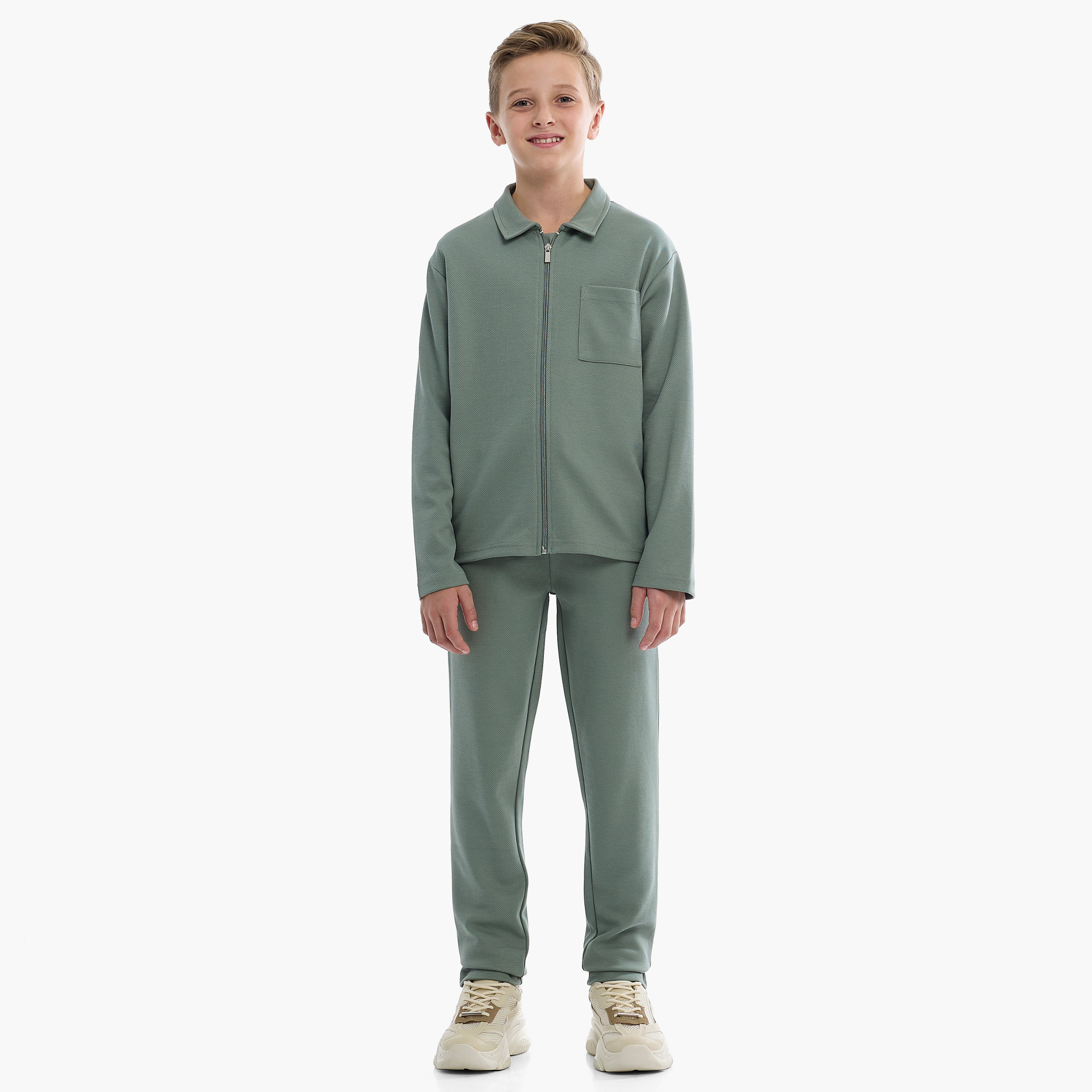 Victor and Jane 2-Piece Solid Jacket & Jogger Sets-boys-clothing-setsandcoords-image-1