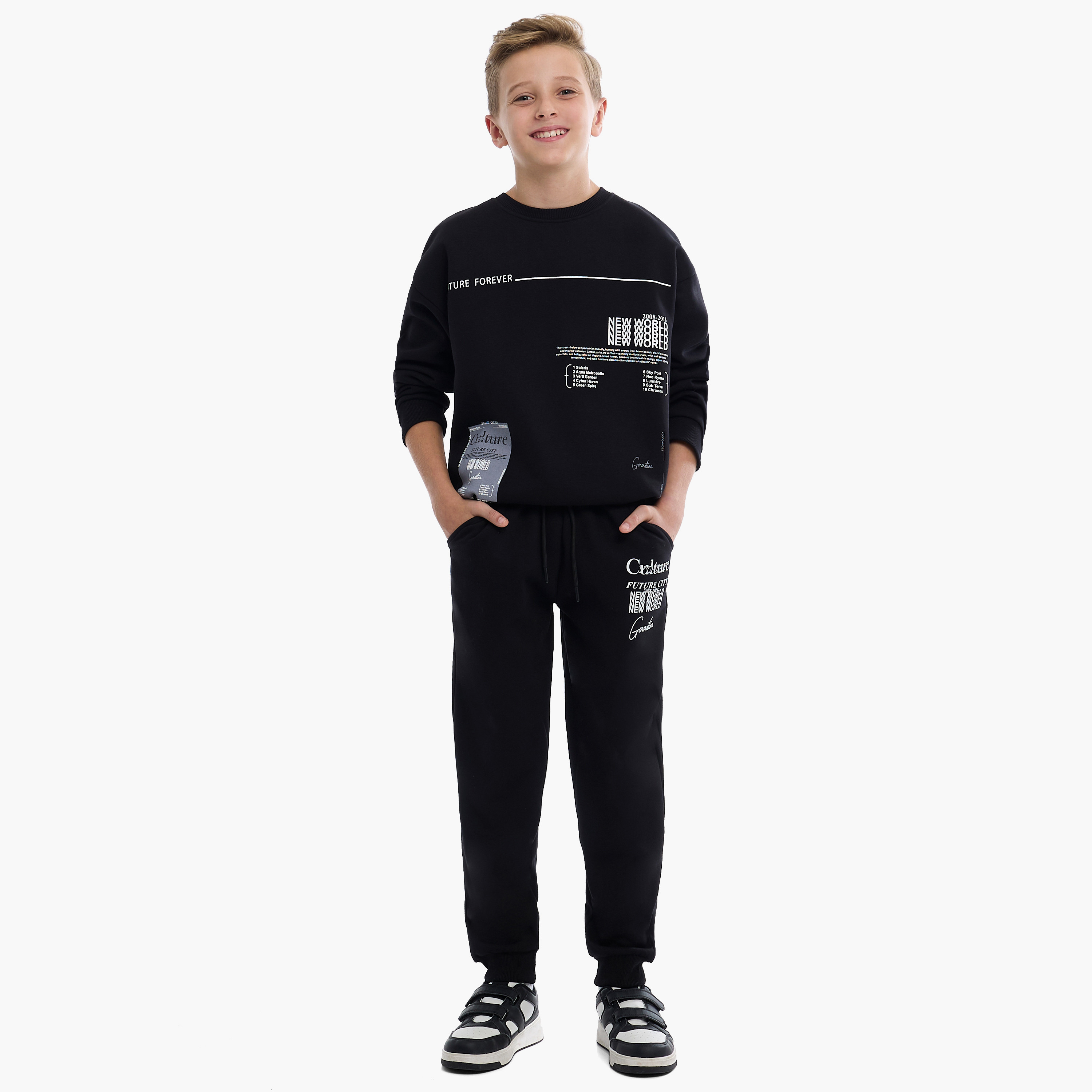 Victor and Jane 2-Piece Printed Sweatshirt & Jogger Sets-boys-clothing-setsandcoords-image-1