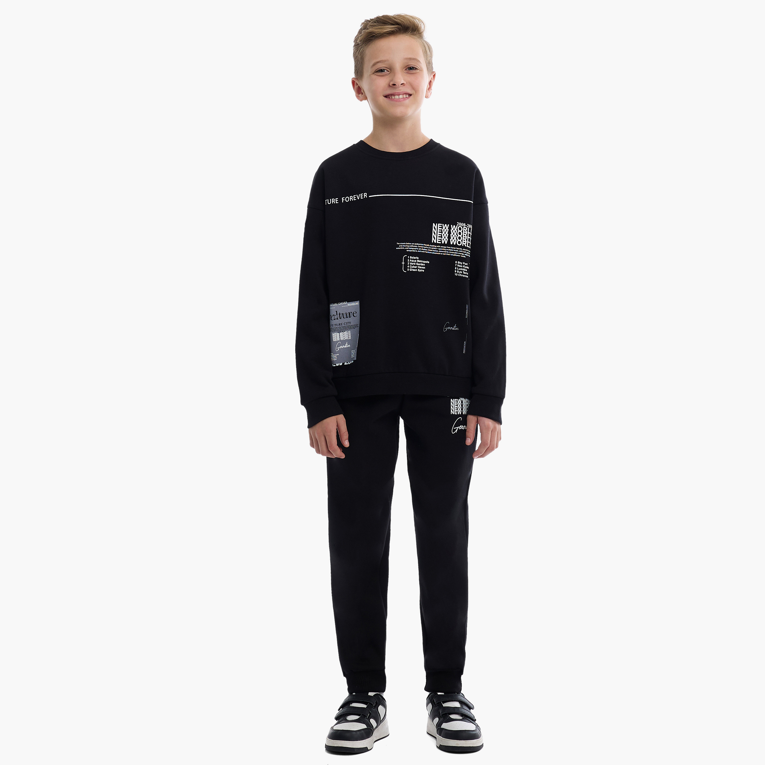 Victor and Jane 2-Piece Printed Sweatshirt & Jogger Sets-boys-clothing-setsandcoords-image-2