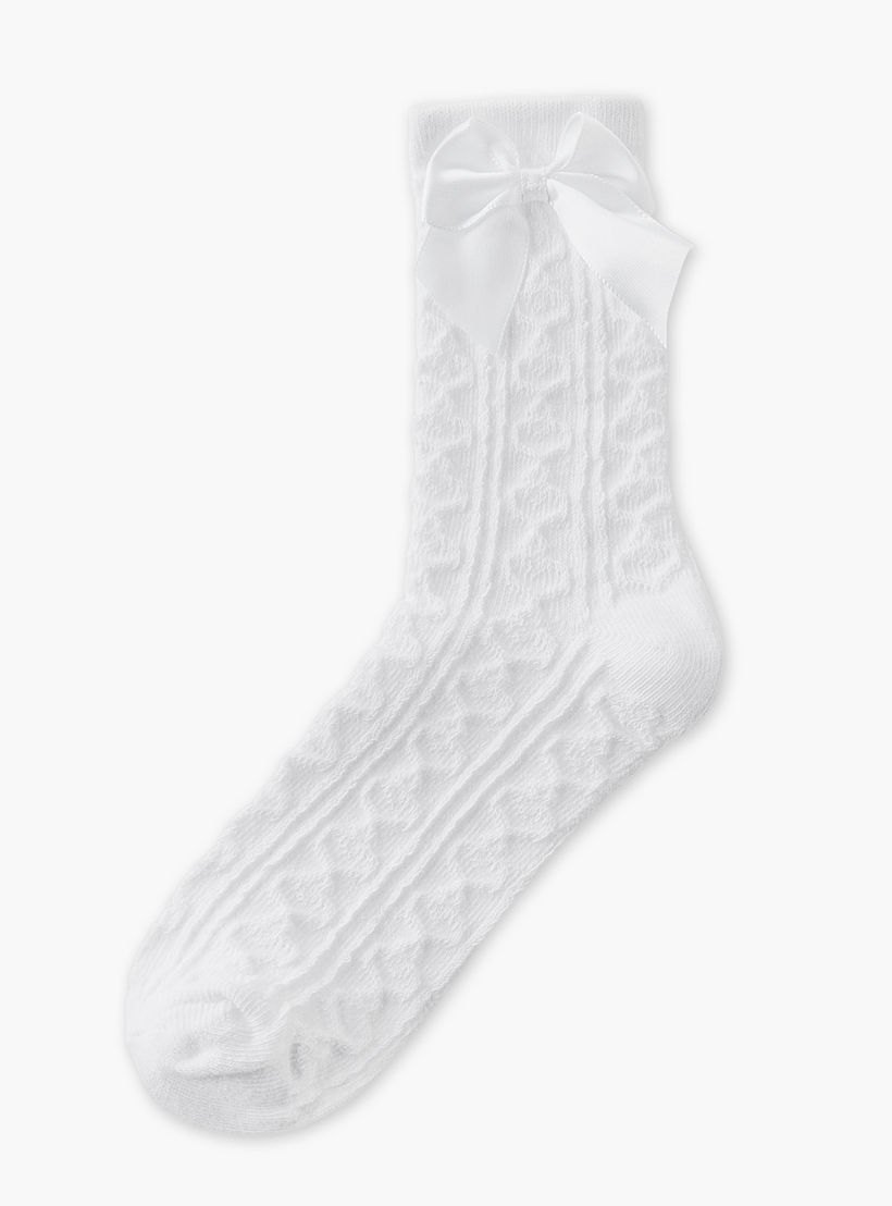طقم جوارب مدرسية 5 أزواج متوسطة الطول للبنات من جونيورز-girls-accessories-socks-image-2