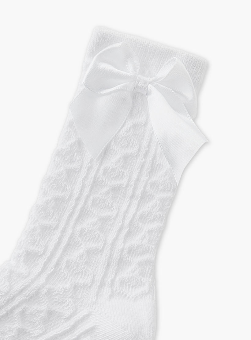 طقم جوارب مدرسية 5 أزواج متوسطة الطول للبنات من جونيورز-girls-accessories-socks-image-3