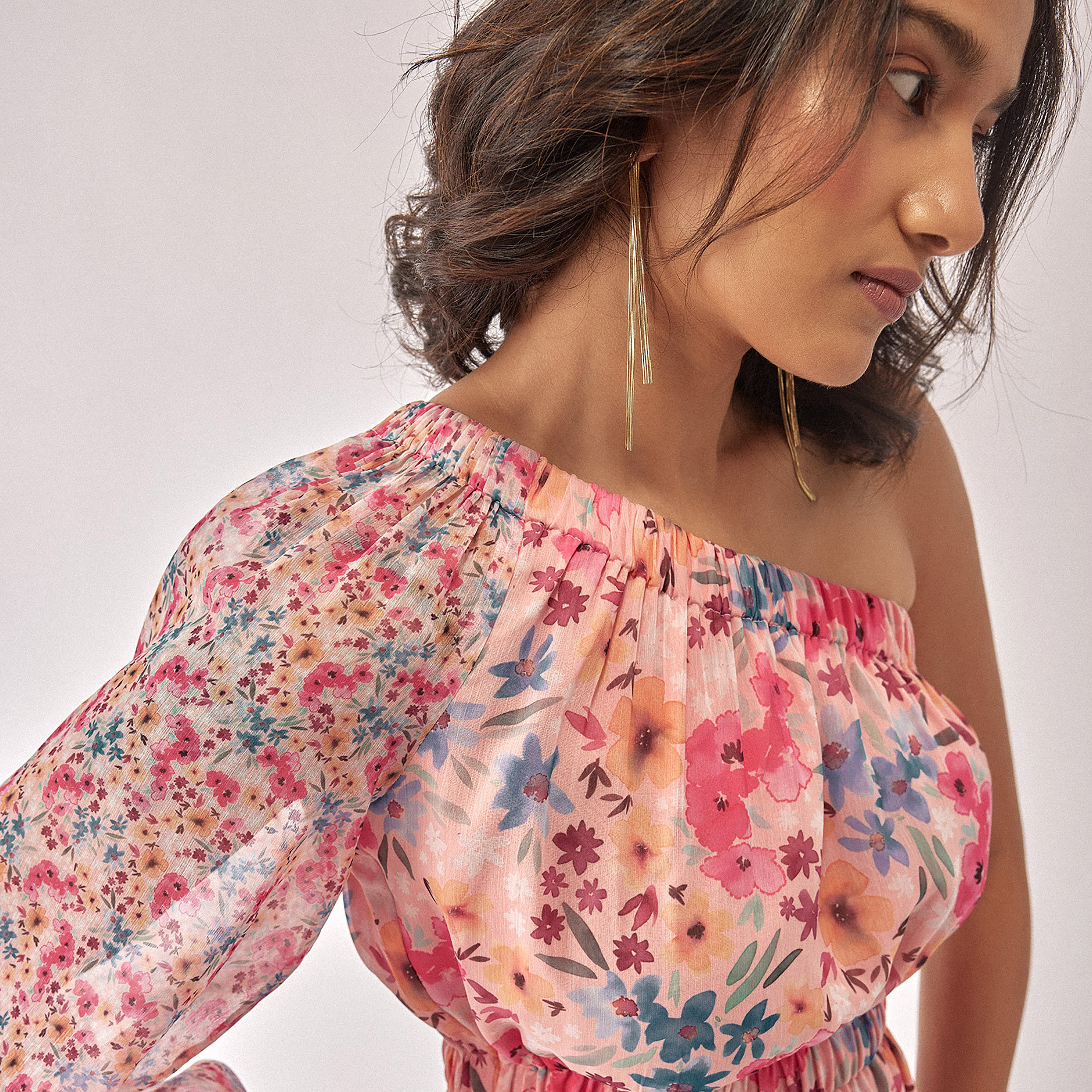 The Label Life Floral One Shoulder Skater Mini Dress-women-clothing-dresses-image-3