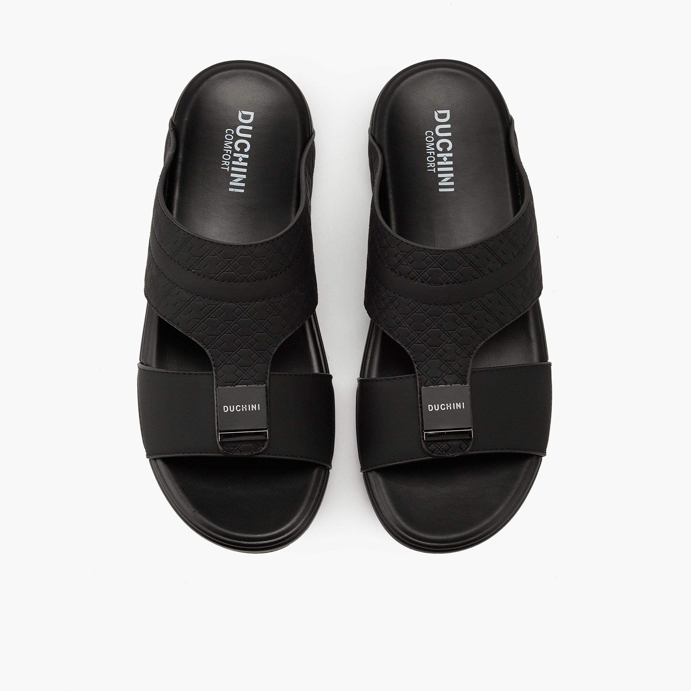 Duchini Men's Textured  Slip-On Arabic Sandals-men-shoes-sandals-image-1
