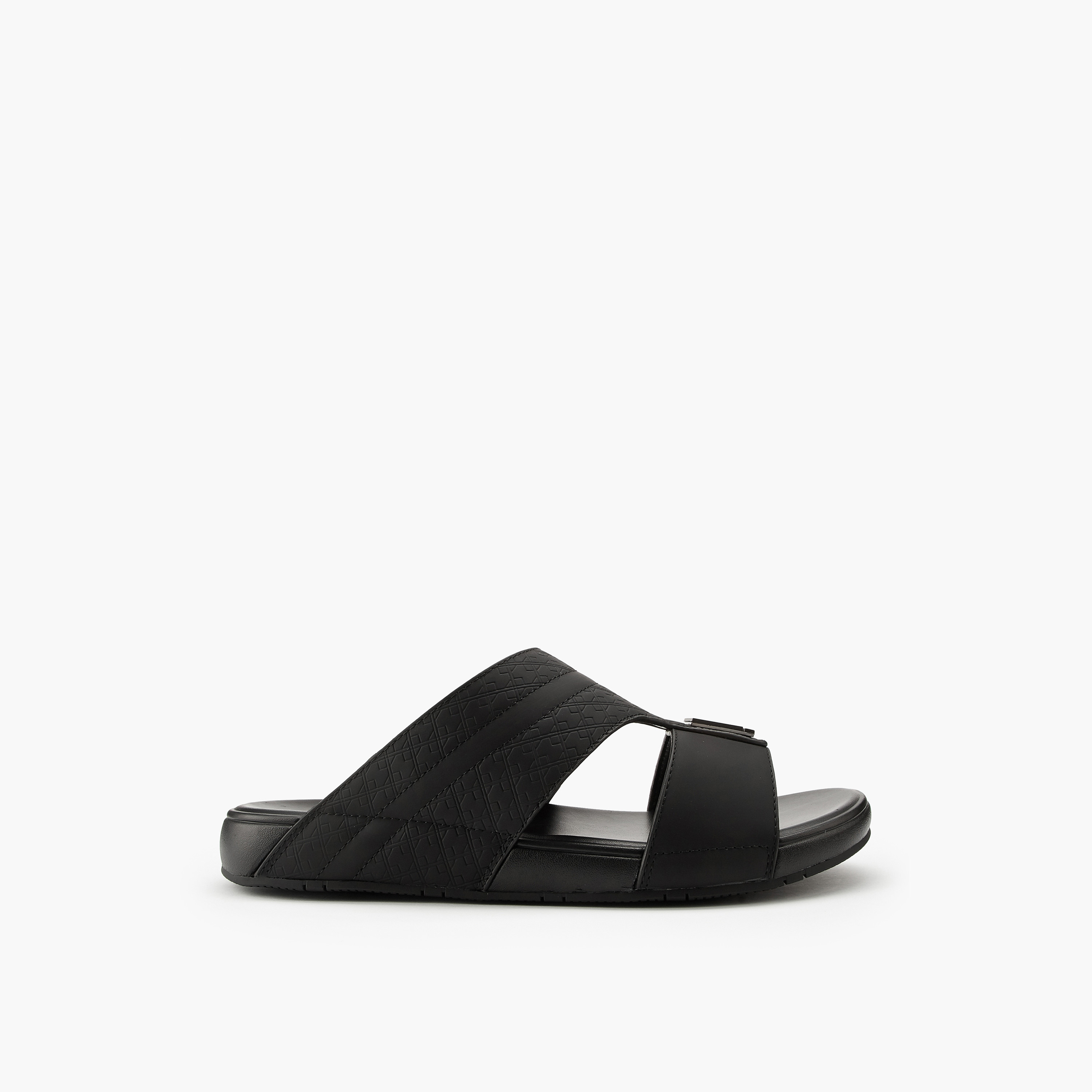 Duchini Men's Textured  Slip-On Arabic Sandals-men-shoes-sandals-image-2