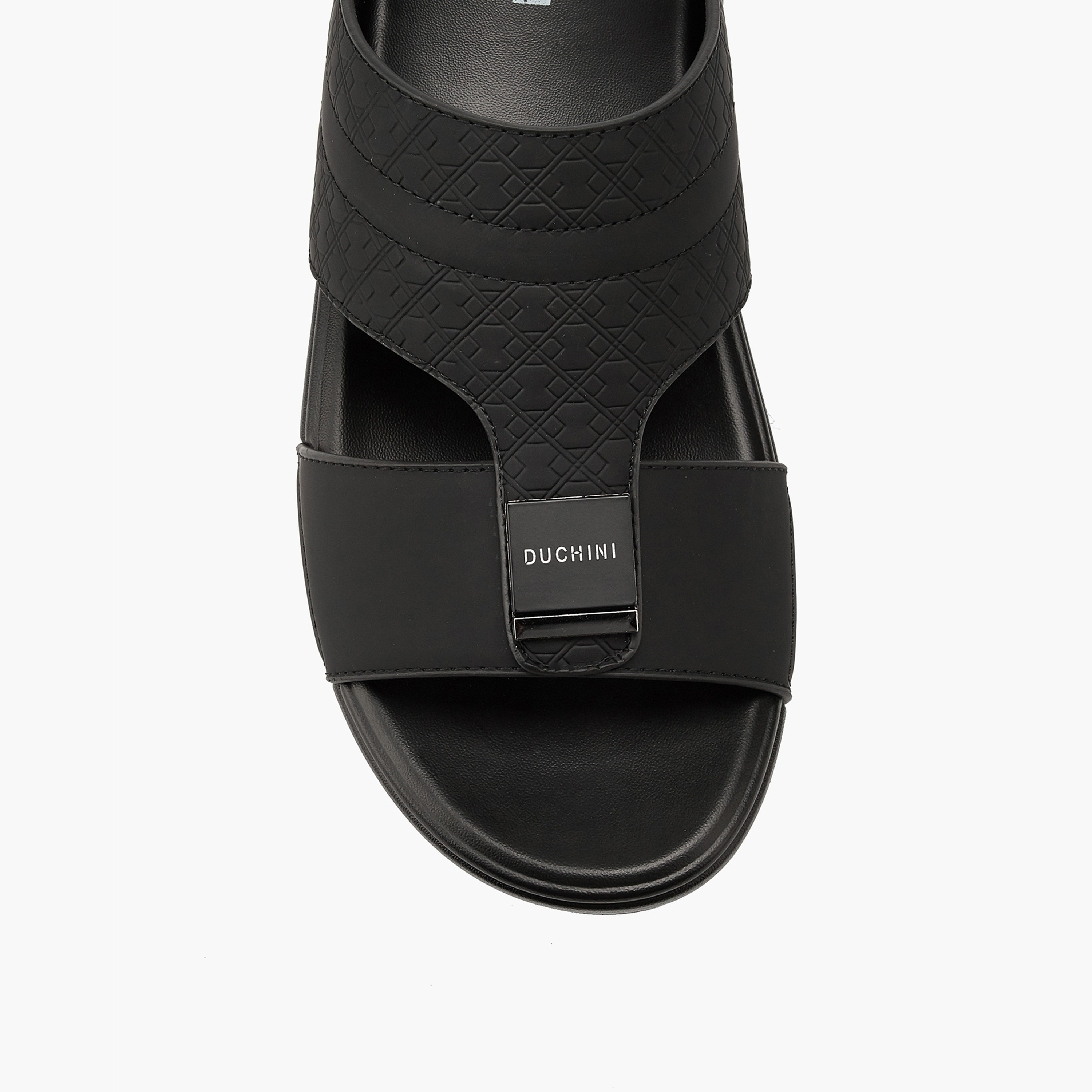 Duchini Men's Textured  Slip-On Arabic Sandals-men-shoes-sandals-image-4