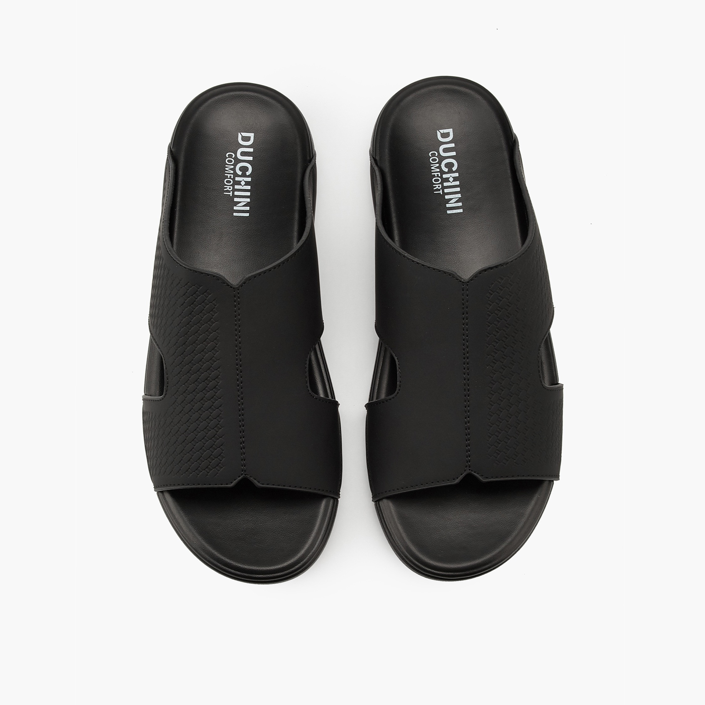 Duchini Men's Textured Slip-On Arabic Sandals-men-shoes-sandals-image-1