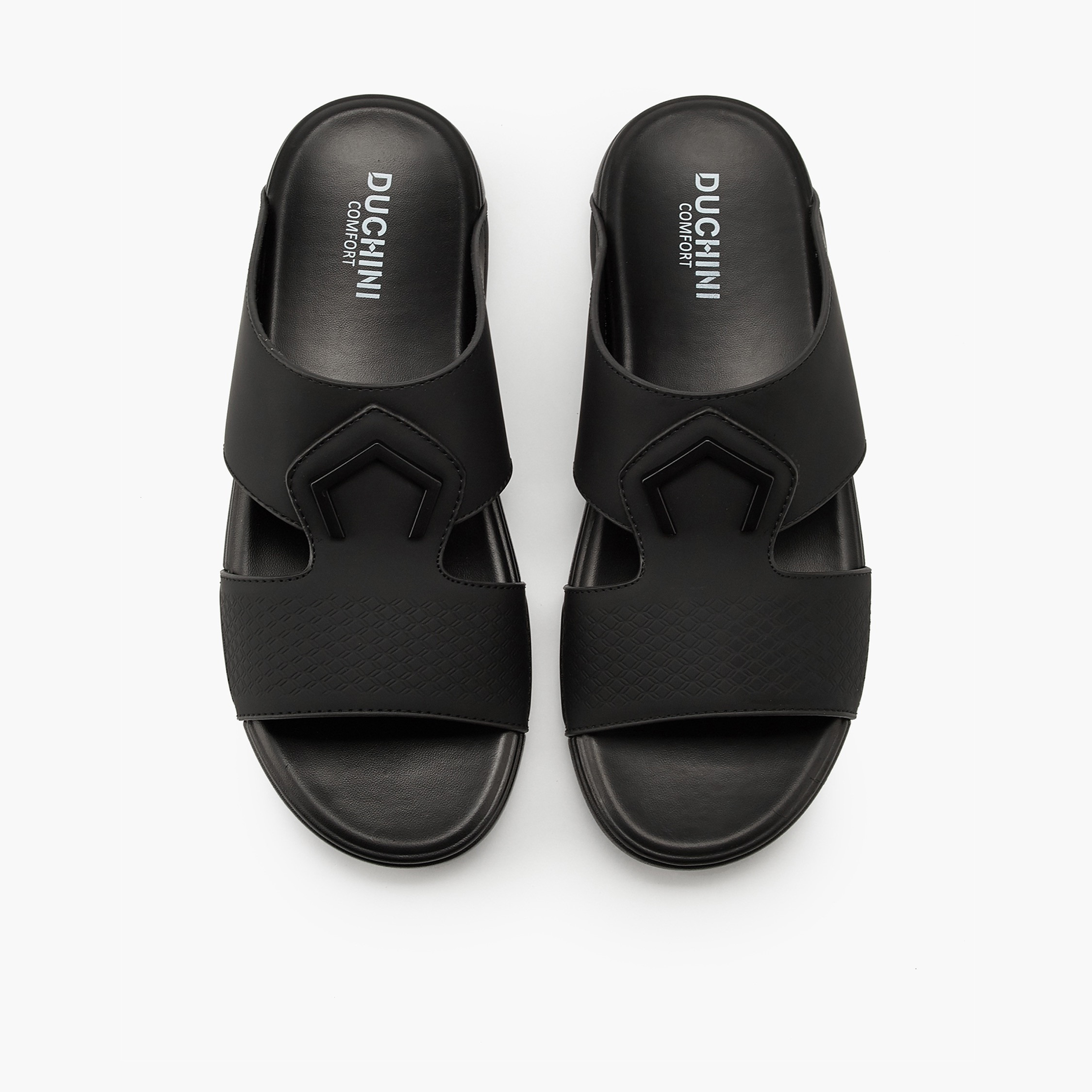Duchini Men's Textured Slip-On Arabic Sandals-men-shoes-sandals-image-1