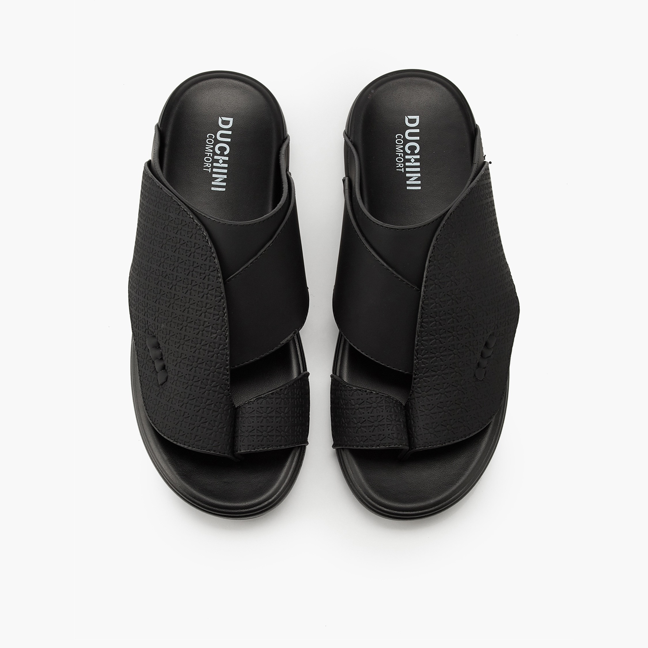 Duchini Men's Textured Slip-On Arabic Sandals-men-shoes-sandals-image-1