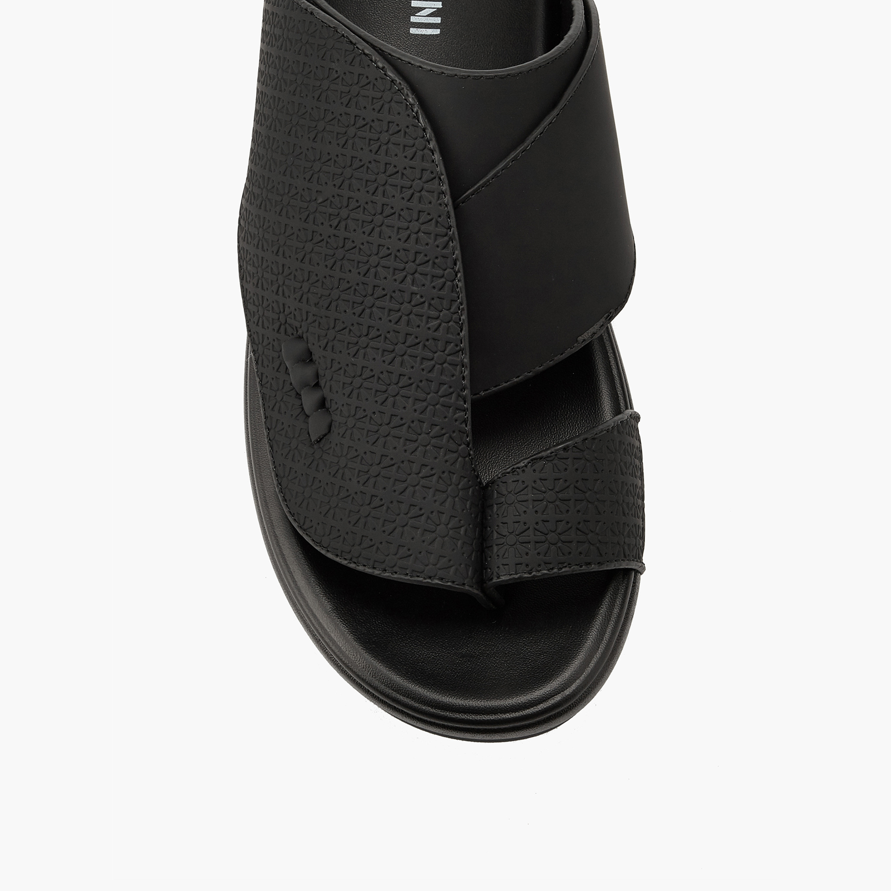 Duchini Men's Textured Slip-On Arabic Sandals-men-shoes-sandals-image-4