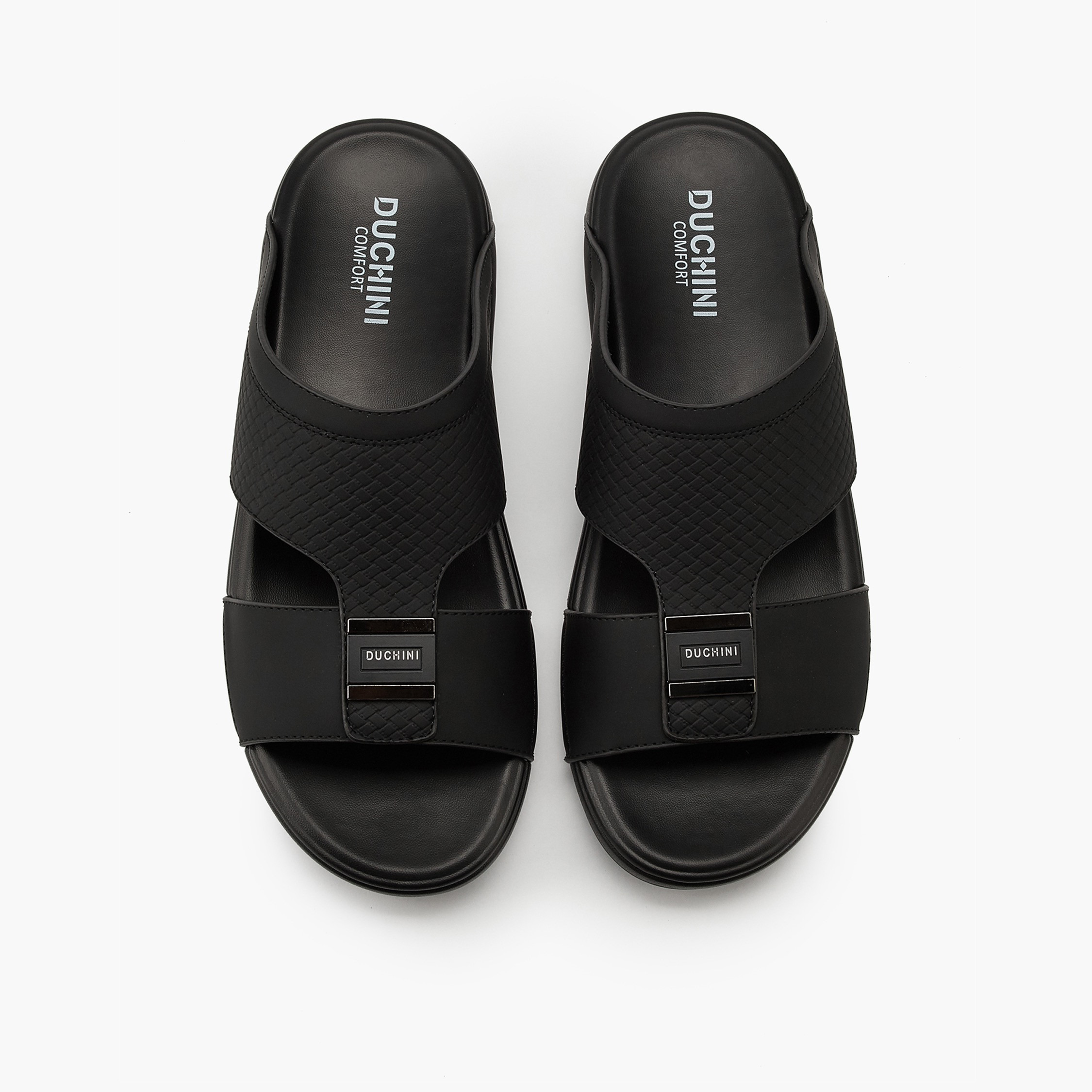 Duchini Men's Textured Slip-On Arabic Sandals-men-shoes-sandals-image-1