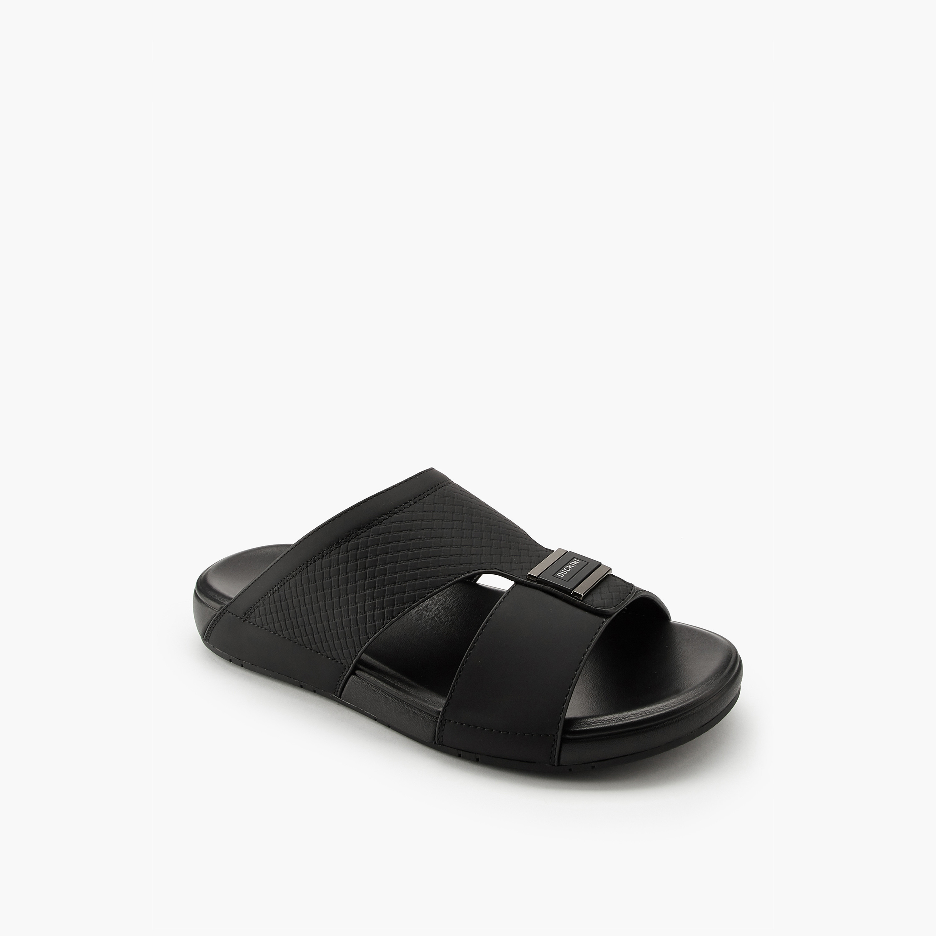 Duchini Men's Textured Slip-On Arabic Sandals-men-shoes-sandals-image-3