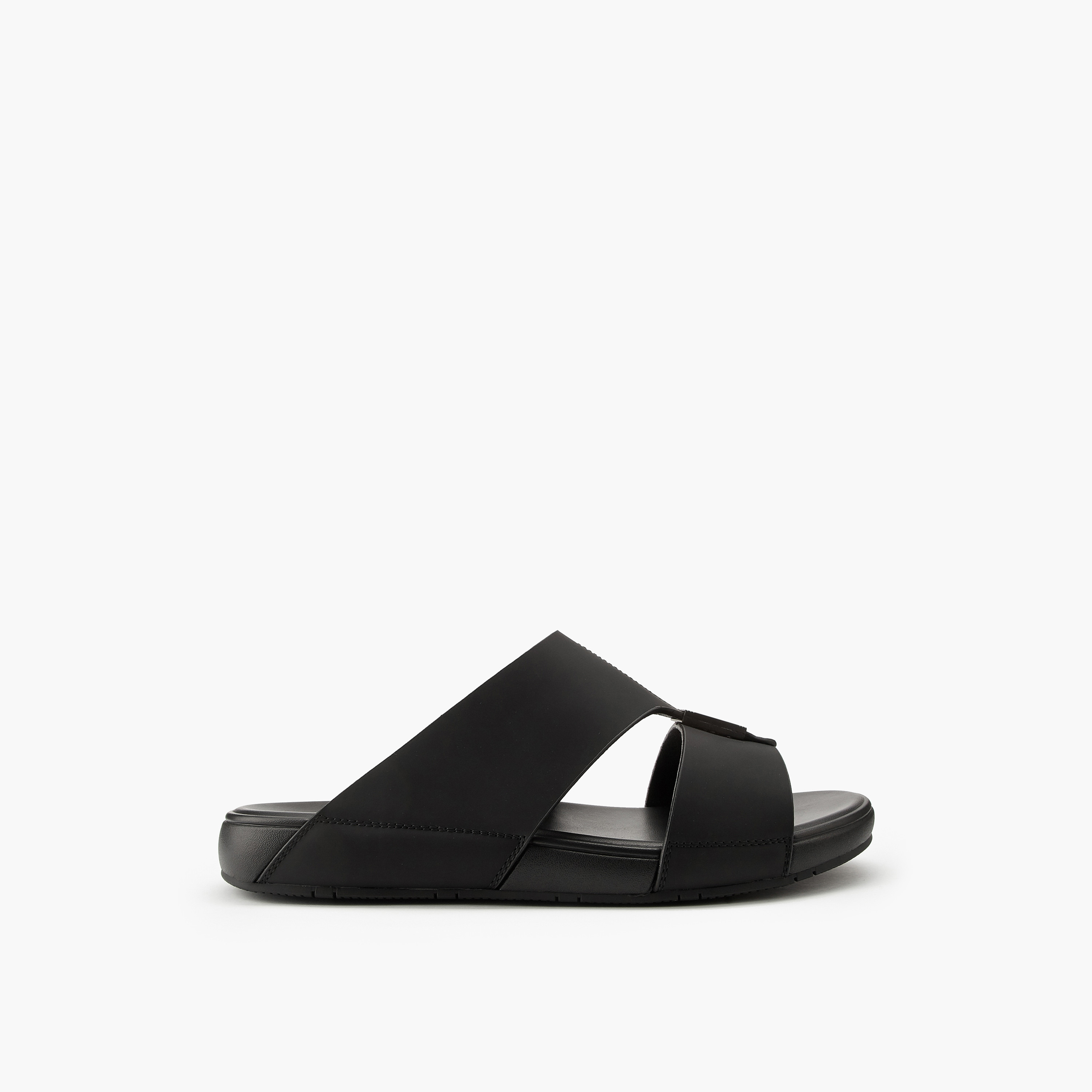 صندل عربي سهل الارتداء بتفاصيل غرزات للرجال من دوتشيني-men-shoes-sandals-image-2