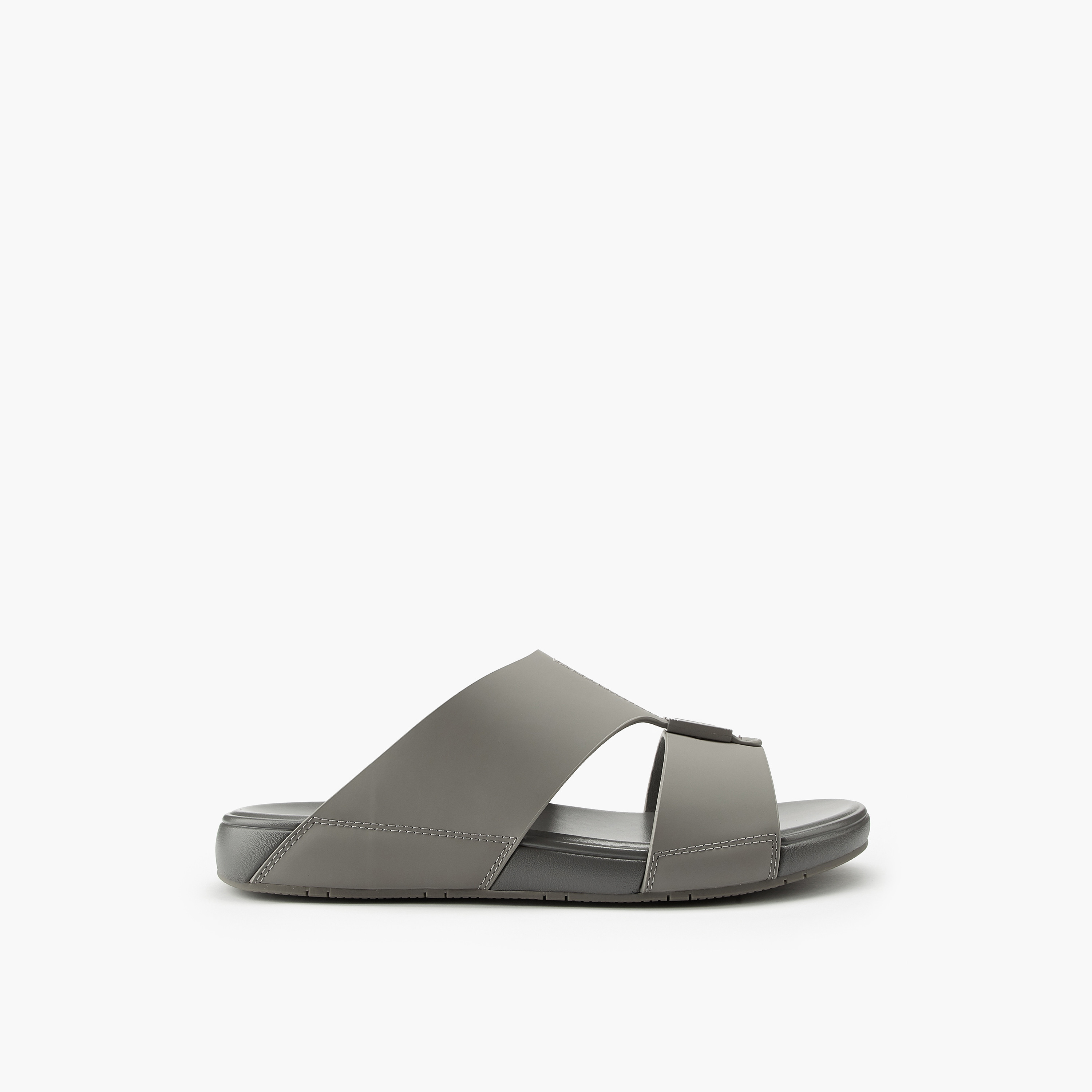 Duchini Men's Stitch Detail Slip-On Arabic Sandals-men-shoes-sandals-image-2