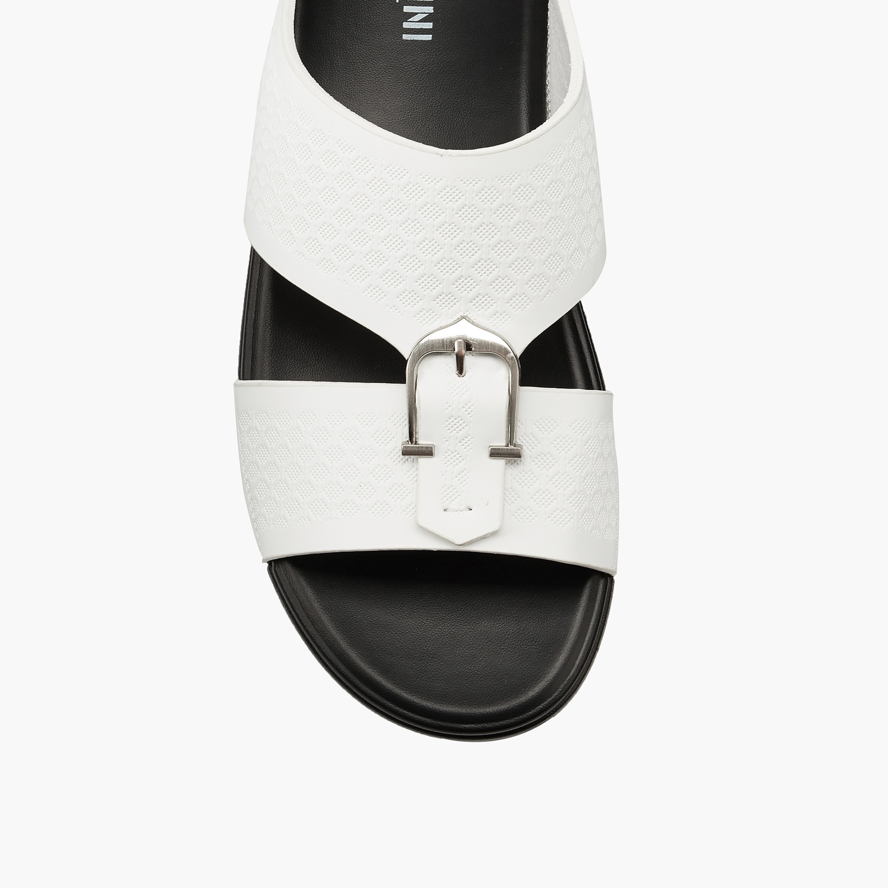 Duchini Men's Buckle Accent Slip-On Arabic Sandals-men-shoes-sandals-image-4