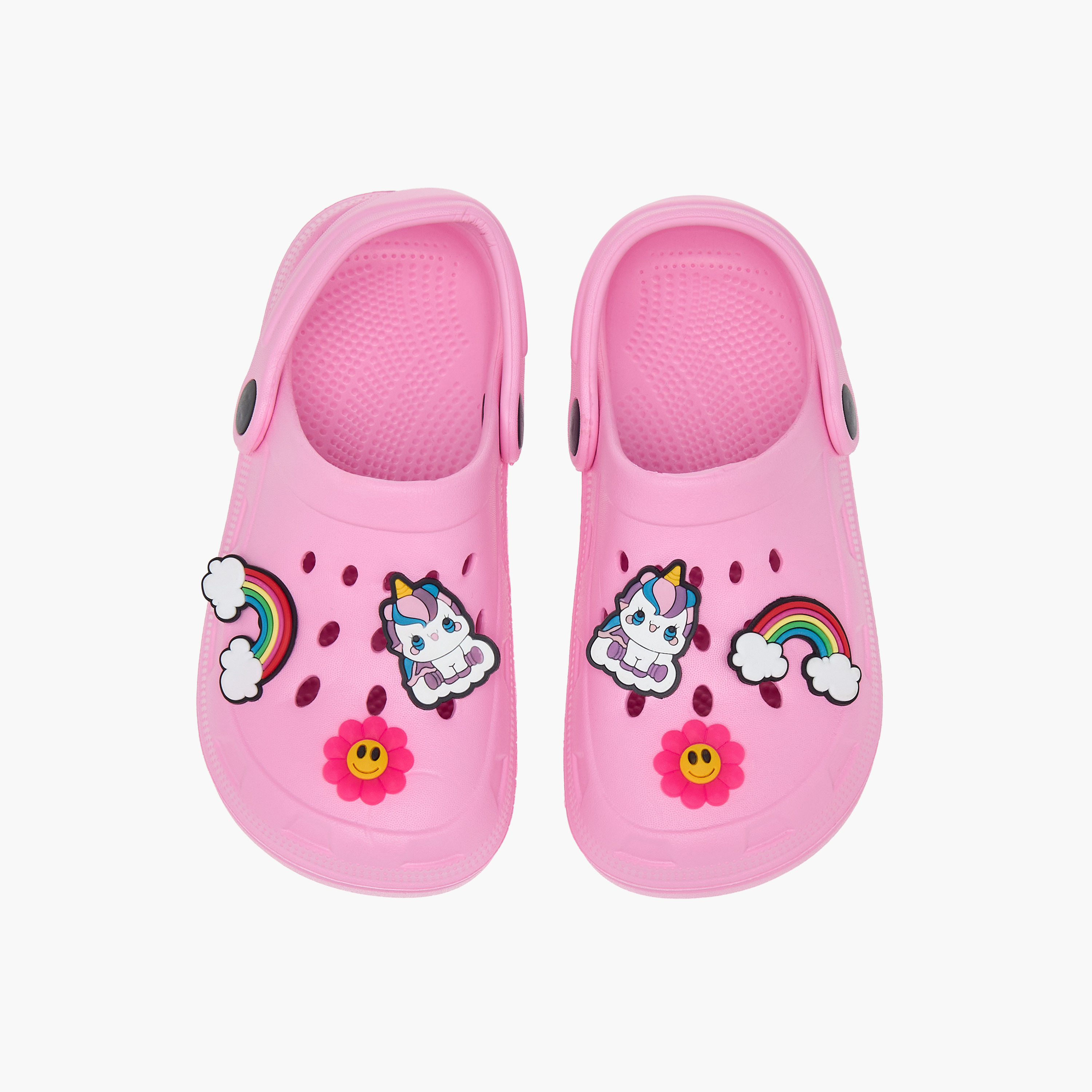Flora Bella Applique Detail Clogs with Backstrap-girls-shoes-flipflopsandslides-image-1