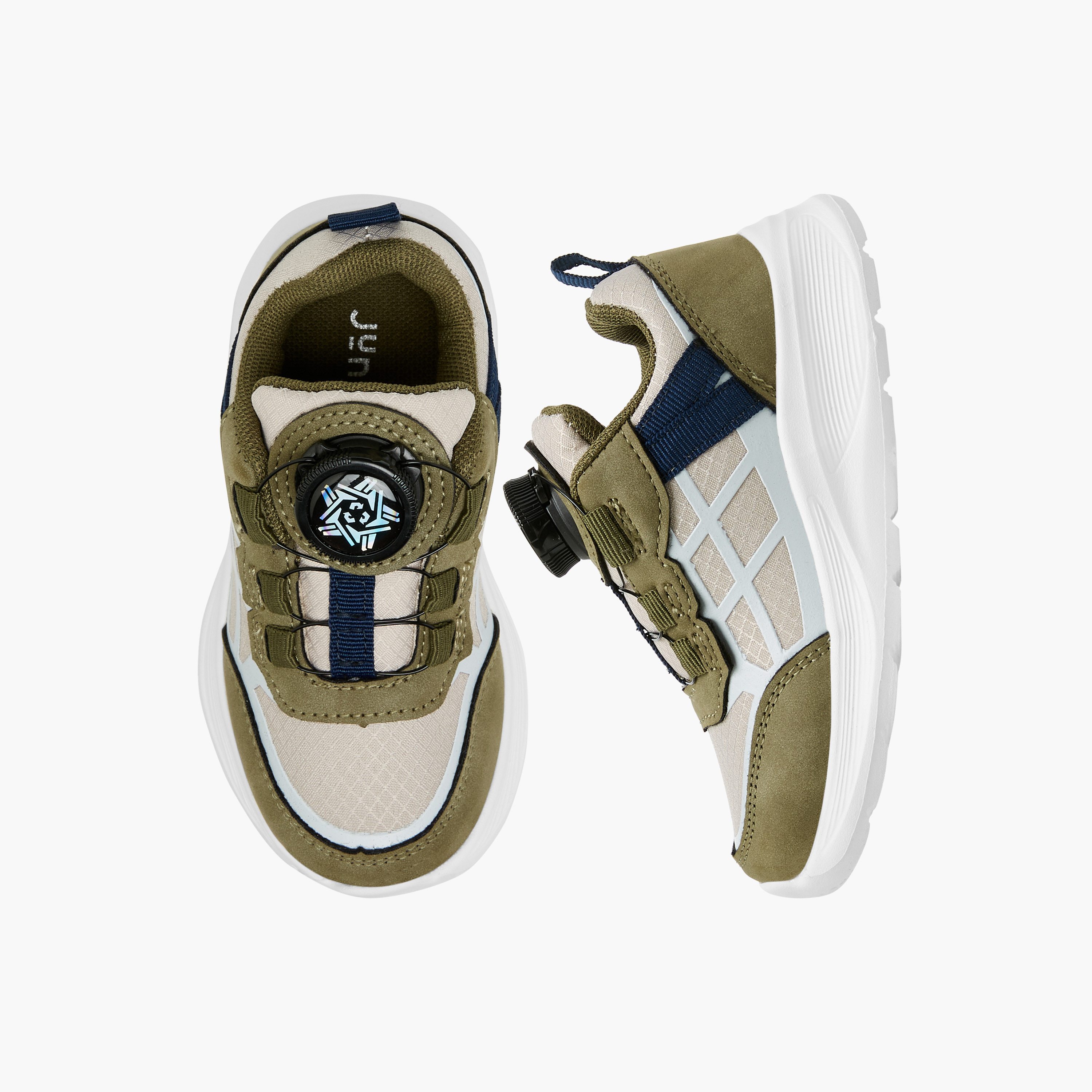 حذاء سنيكرز متعدد التصاميم بإبزيم إغلاق دوار من جونيورز-boys-shoes-sneakers-image-1