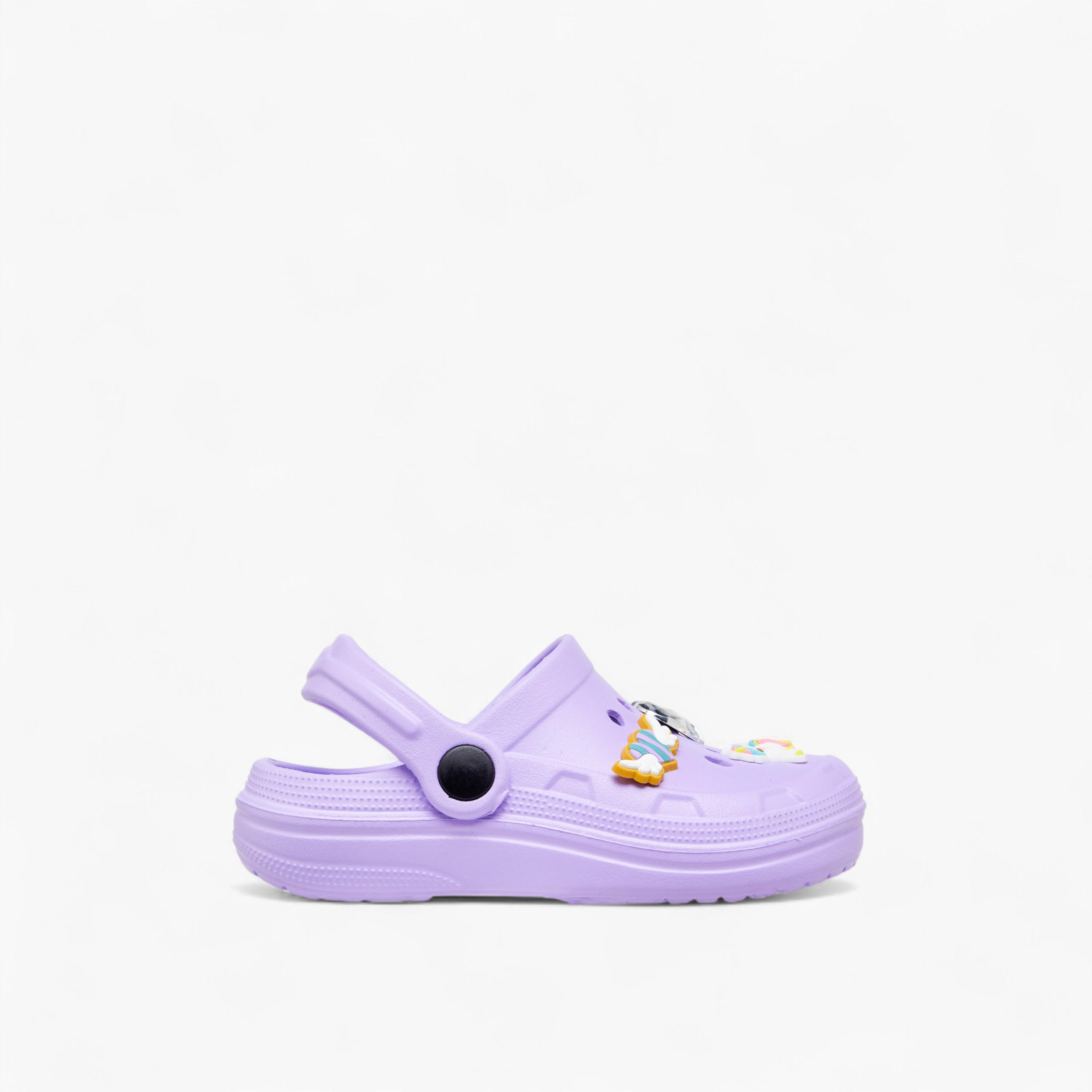 Flora Bella Unicorn Accent Clogs with Backstrap-girls-shoes-flipflopsandslides-image-3