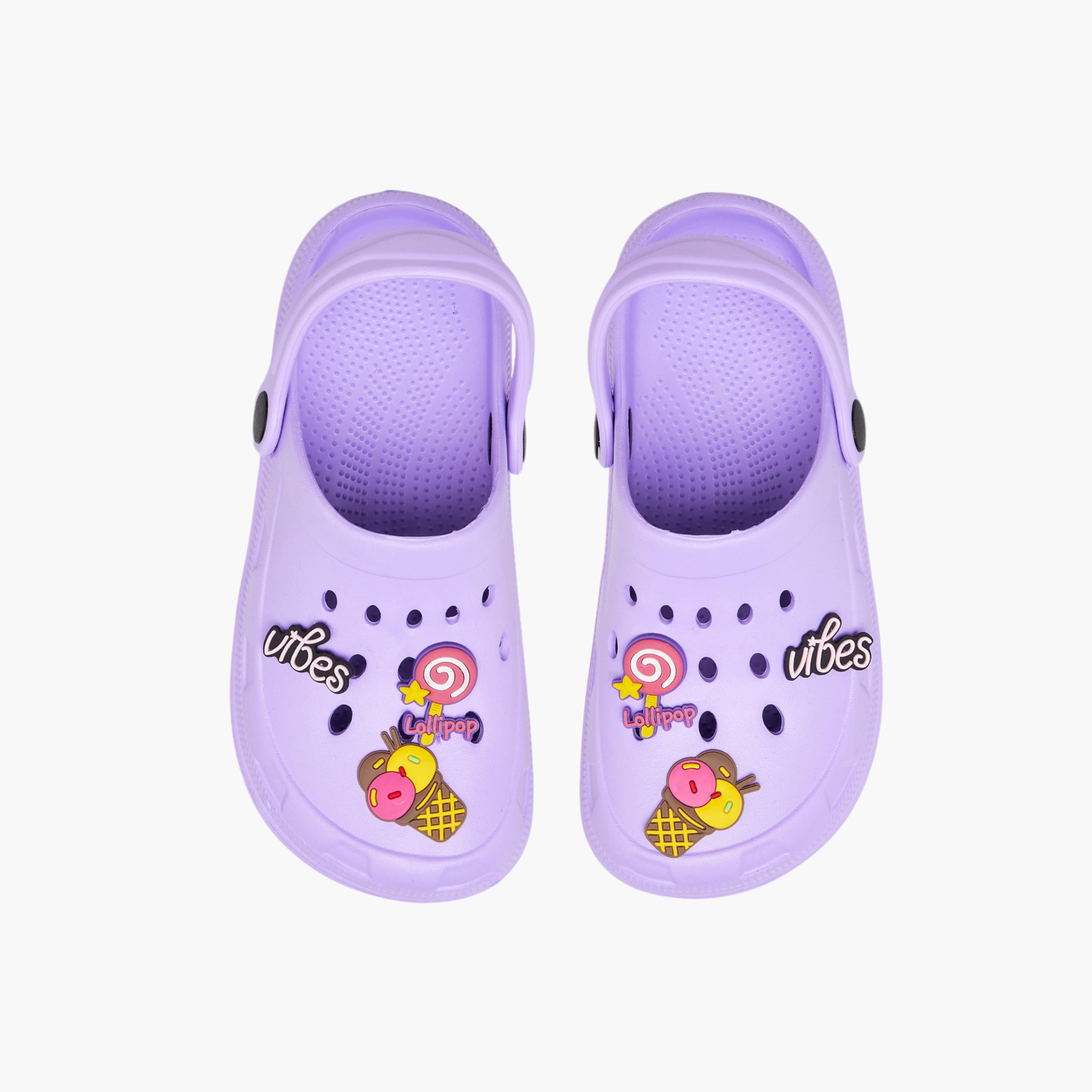 Flora Bella Jibbitz Embellished Clogs with Backstrap-girls-shoes-sandals-image-1