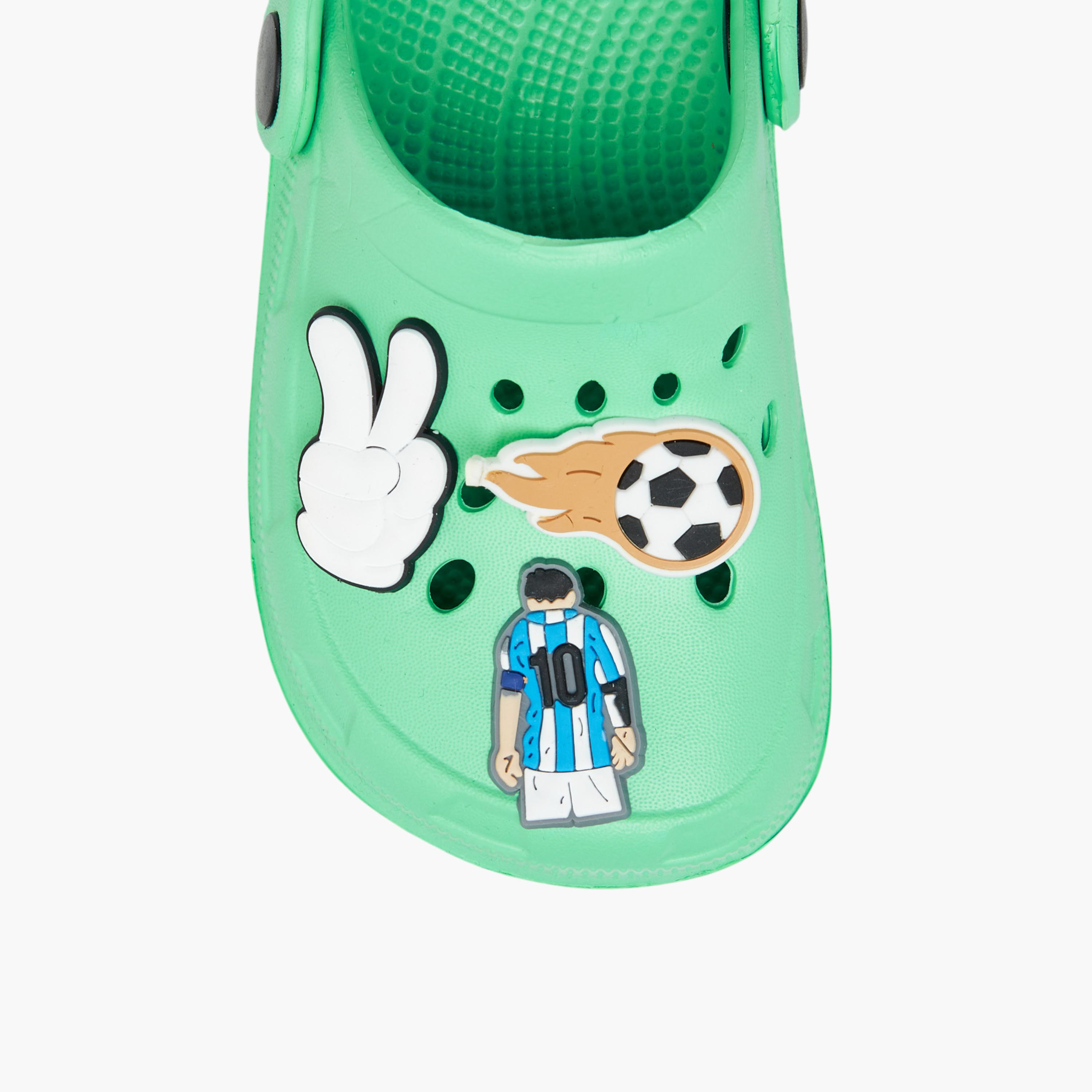 صندل كلوج بحزام خلفي وتزيينات من إل بي إل من شو إكسبريس-boys-shoes-sandals-image-4