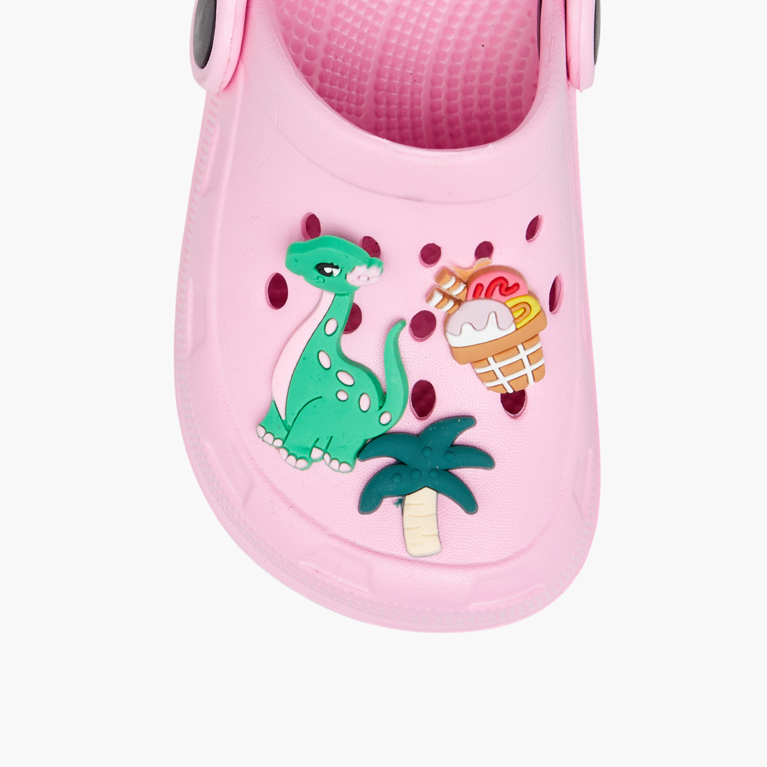 Flora Bella Dinosaur Accent Clogs with Backstrap-girls-shoes-flipflopsandslides-image-4