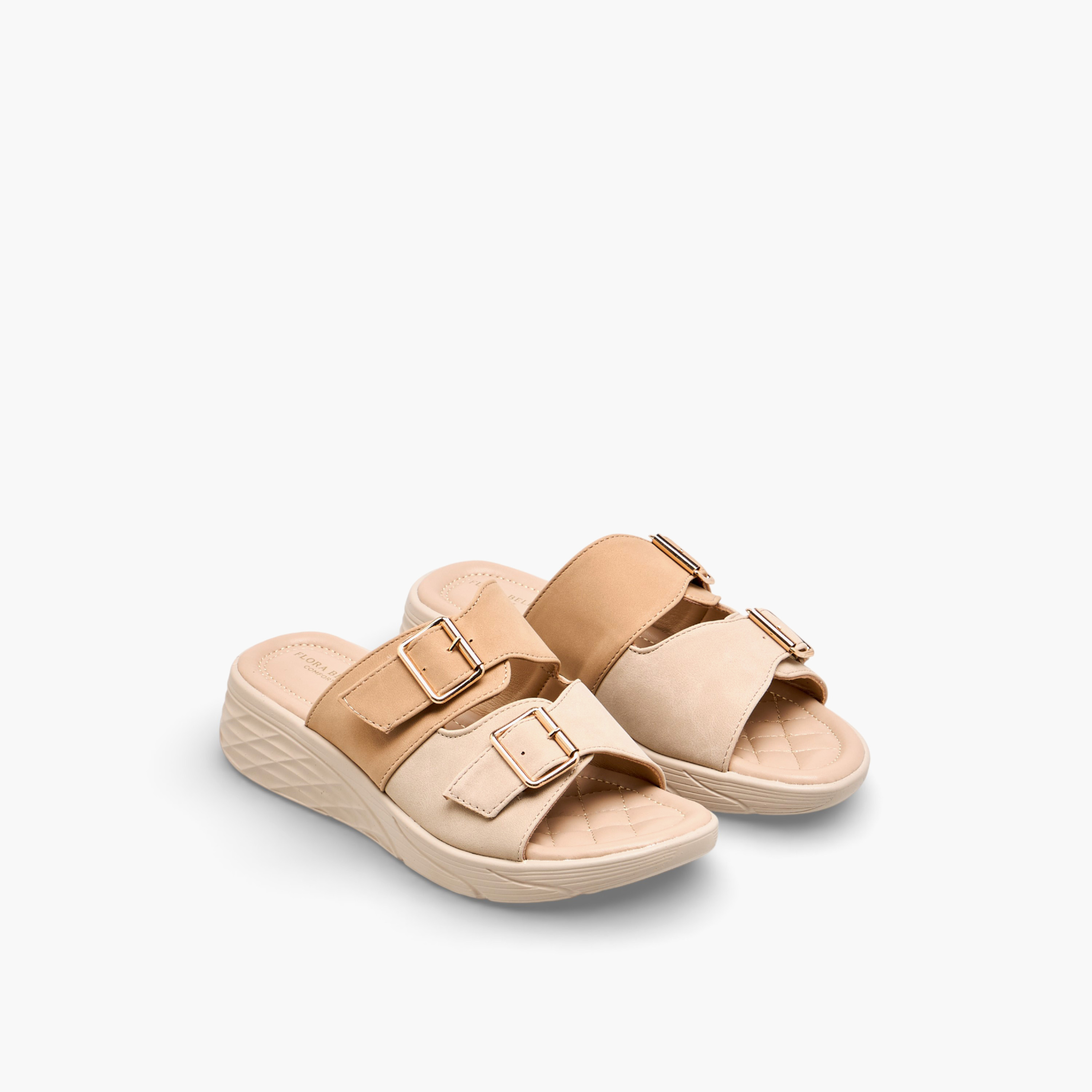 Flora Bella Women Buckled Strap Comfort Sandals-women-shoes-flats-sandals-image-1