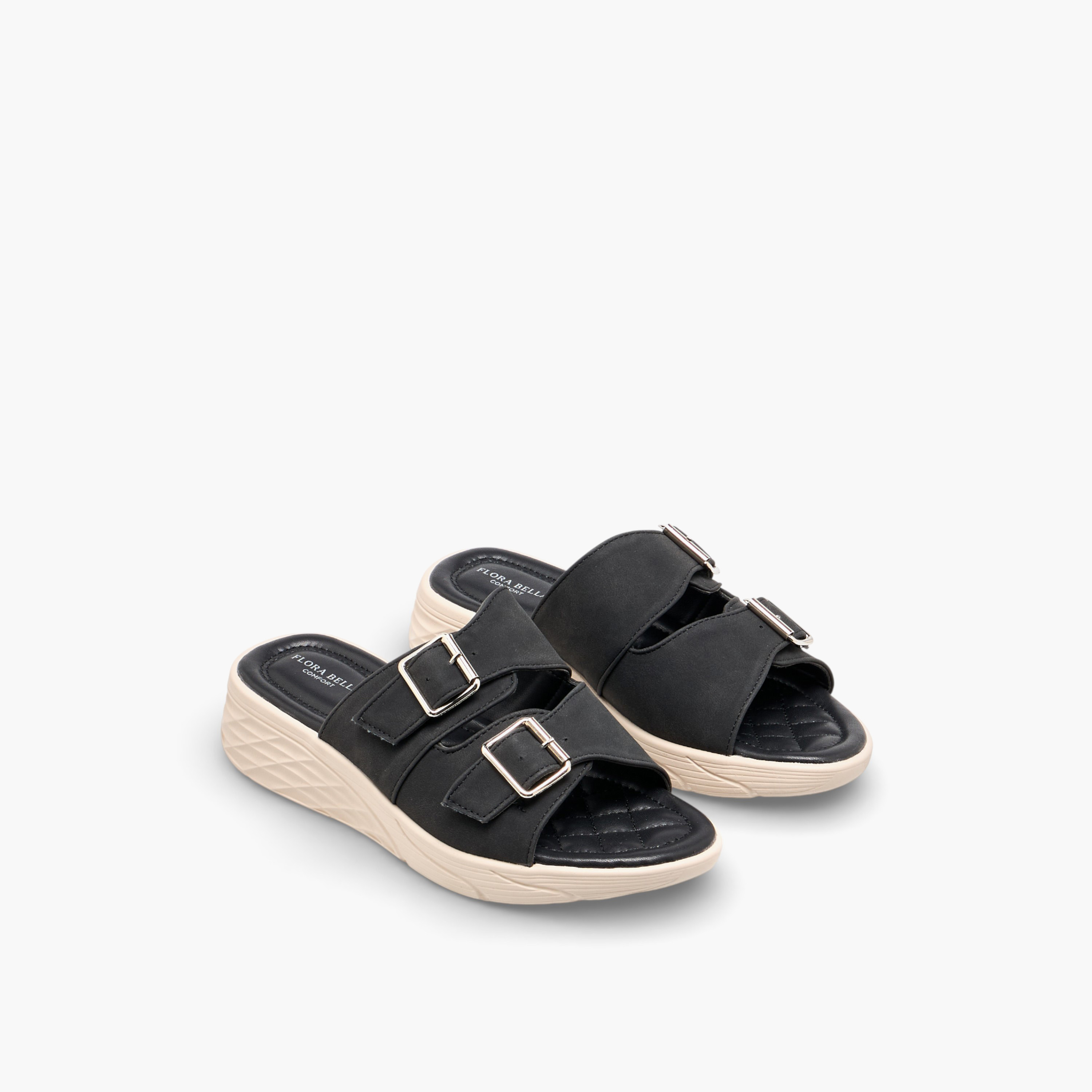 Flora Bella Women Buckled Strap Comfort Sandals-women-shoes-flats-sandals-image-1