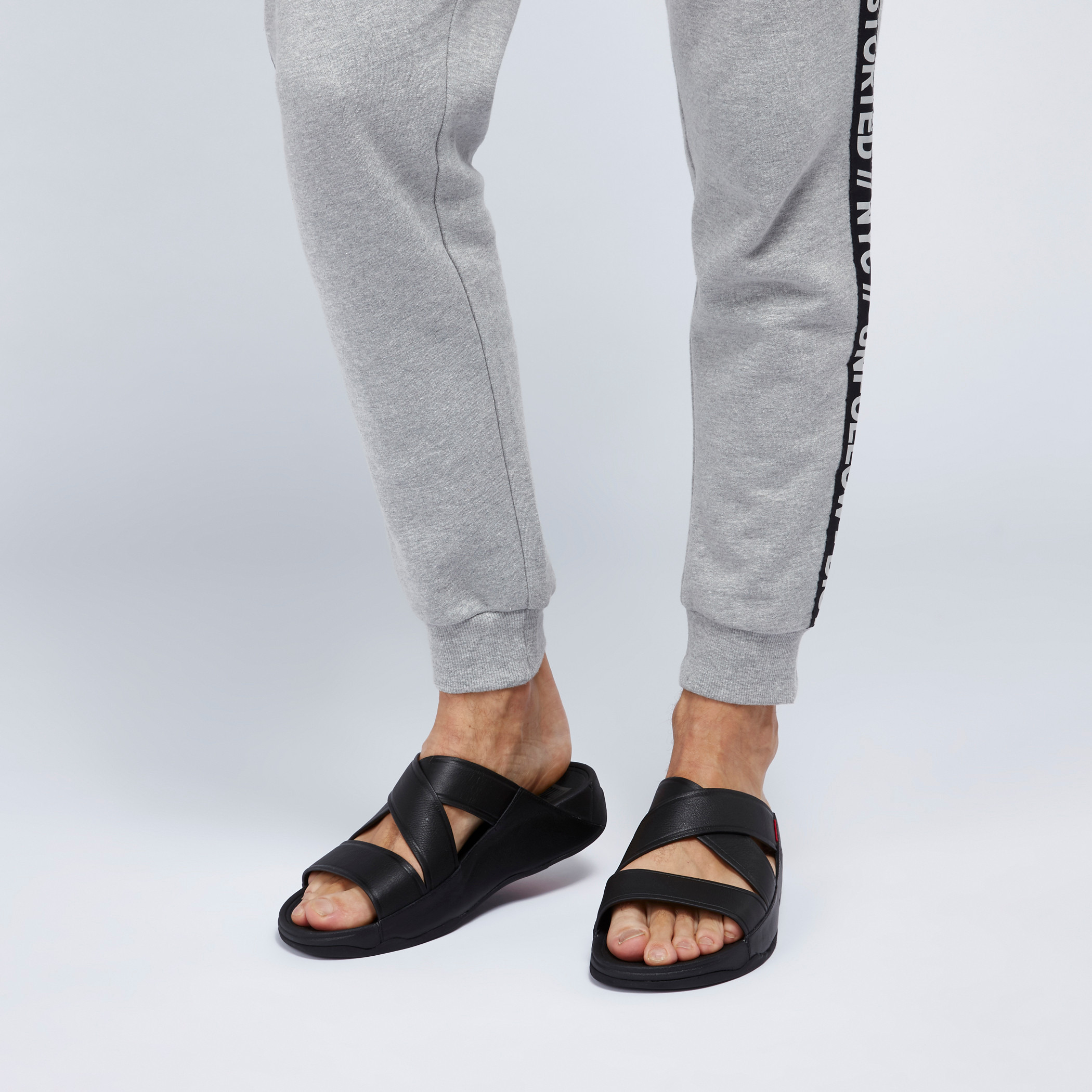 FIT FLOP Slides with Crossed Straps-men-shoes-sandals-image-2