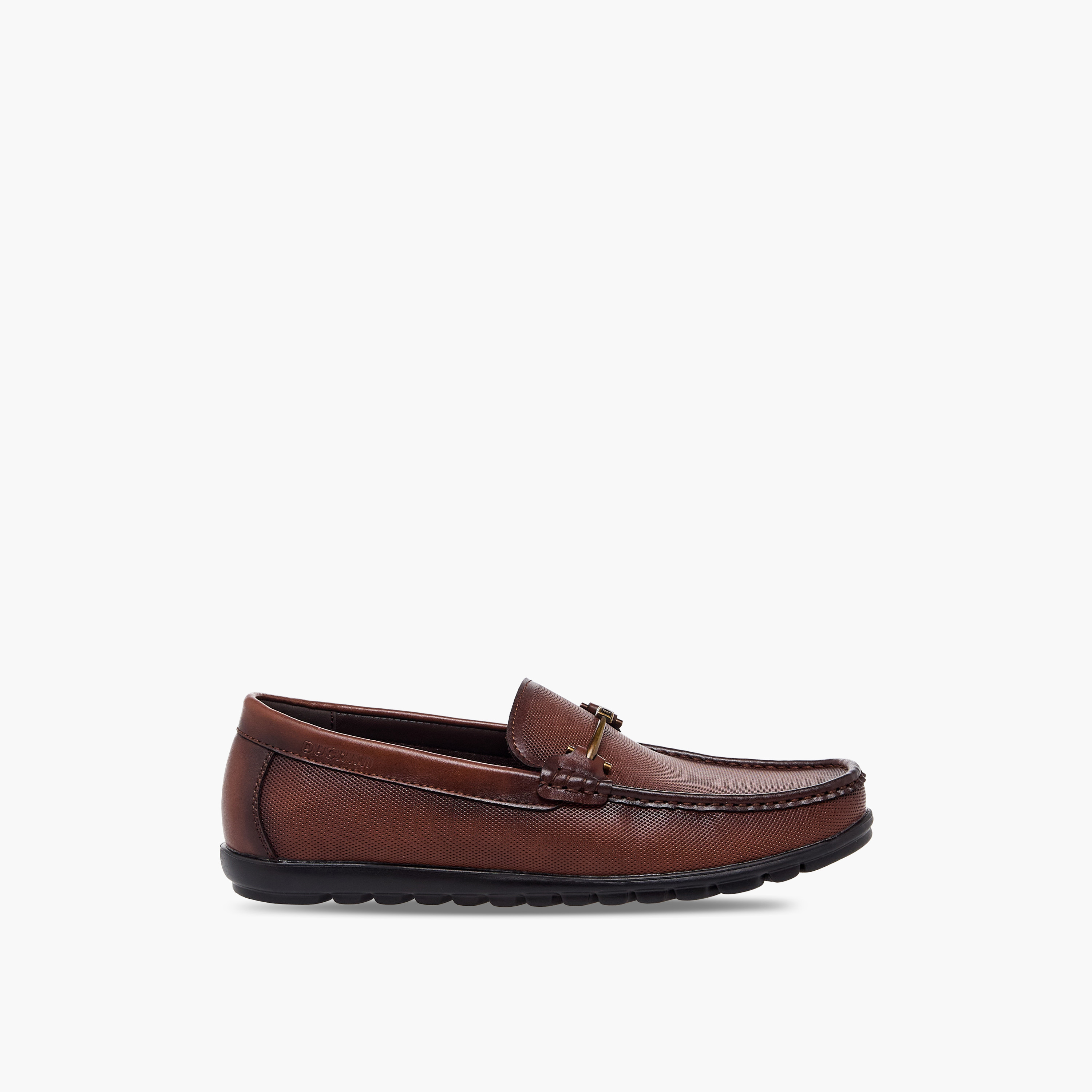 Duchini Men Textured Slip-On Loafers-men-shoes-formalshoes-image-3