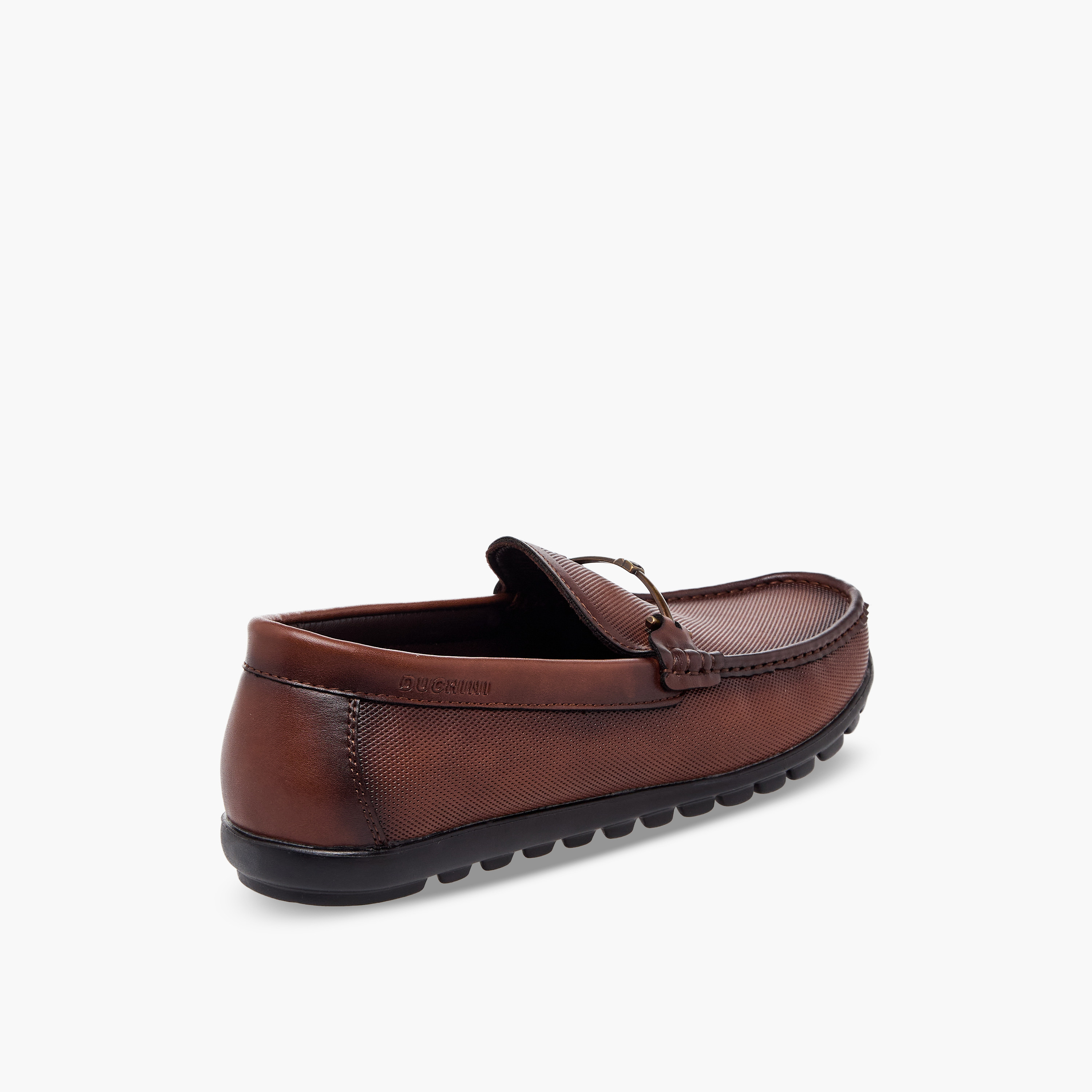 Duchini Men Textured Slip-On Loafers-men-shoes-formalshoes-image-6