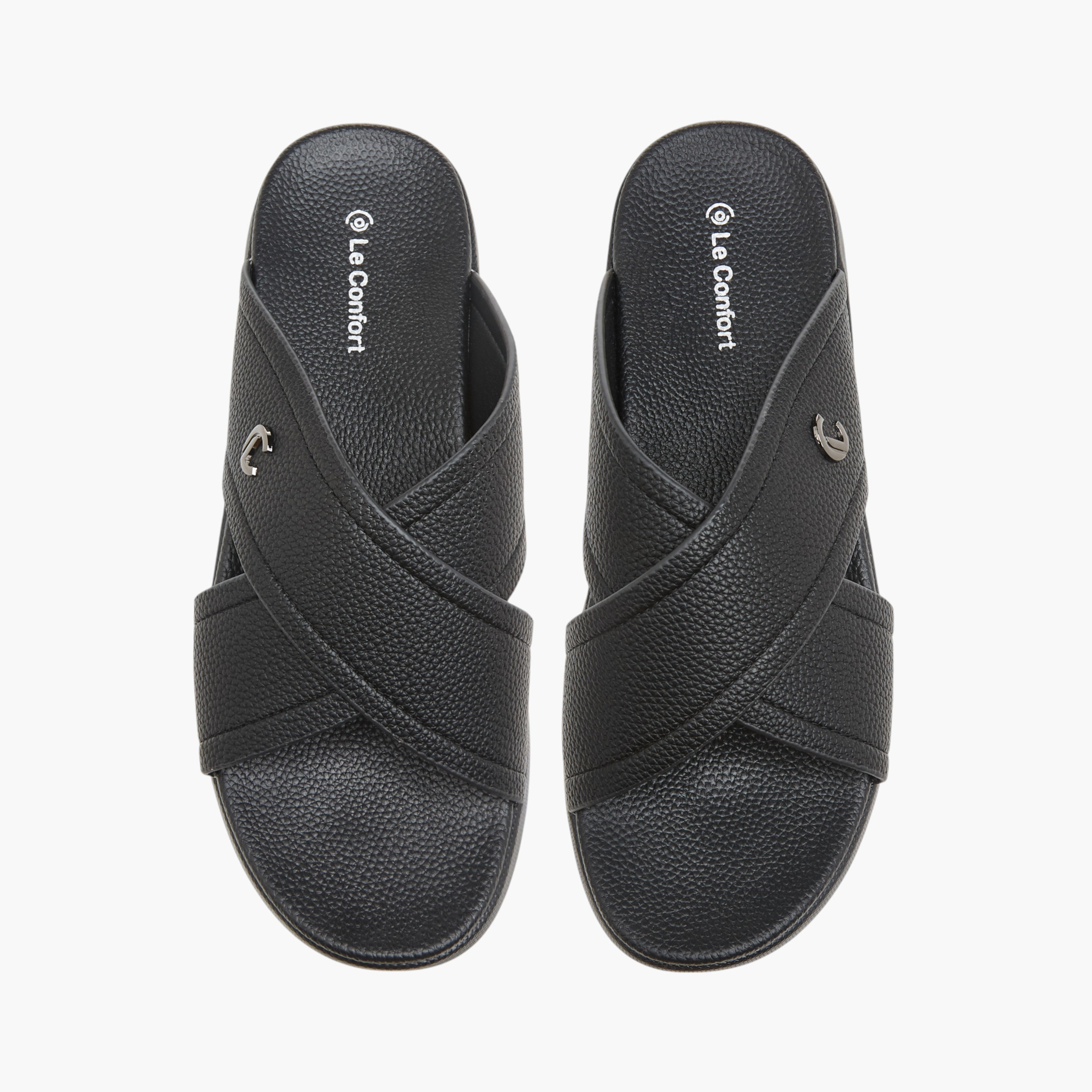 Le Confort Cross Strap Slip-On Sandals-men-shoes-sandals-image-1