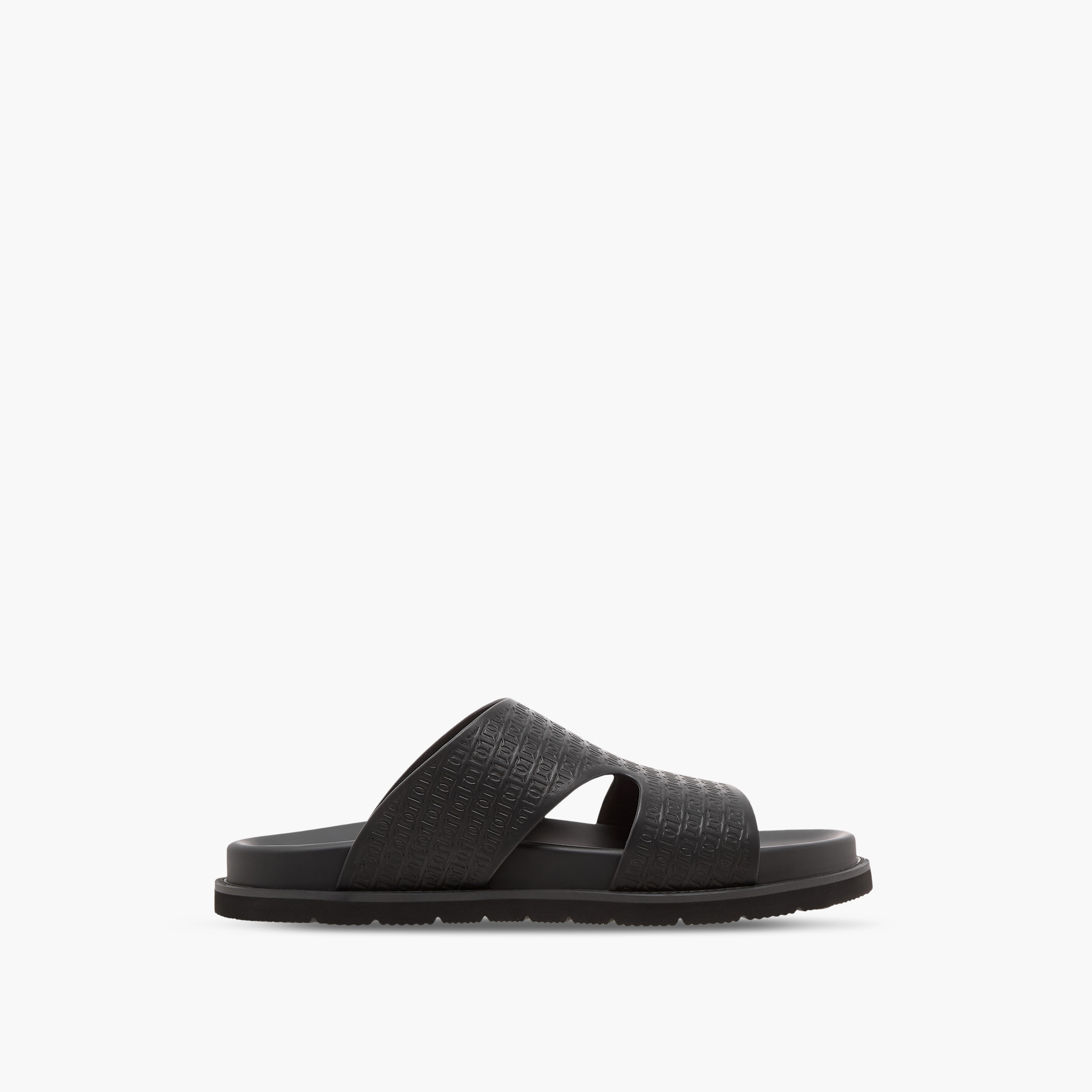 Duchini Men's Logo Embossed Slip-On Comfort Sandal-men-shoes-sandals-image-2