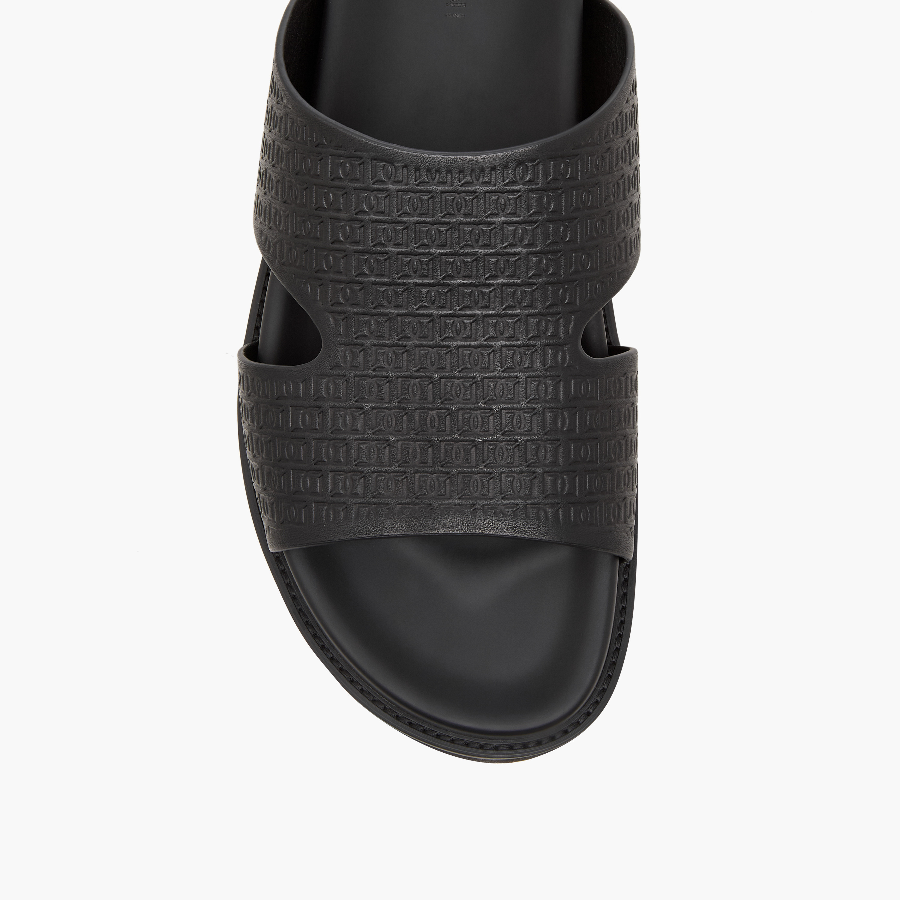 Duchini Men's Logo Embossed Slip-On Comfort Sandal-men-shoes-sandals-image-3