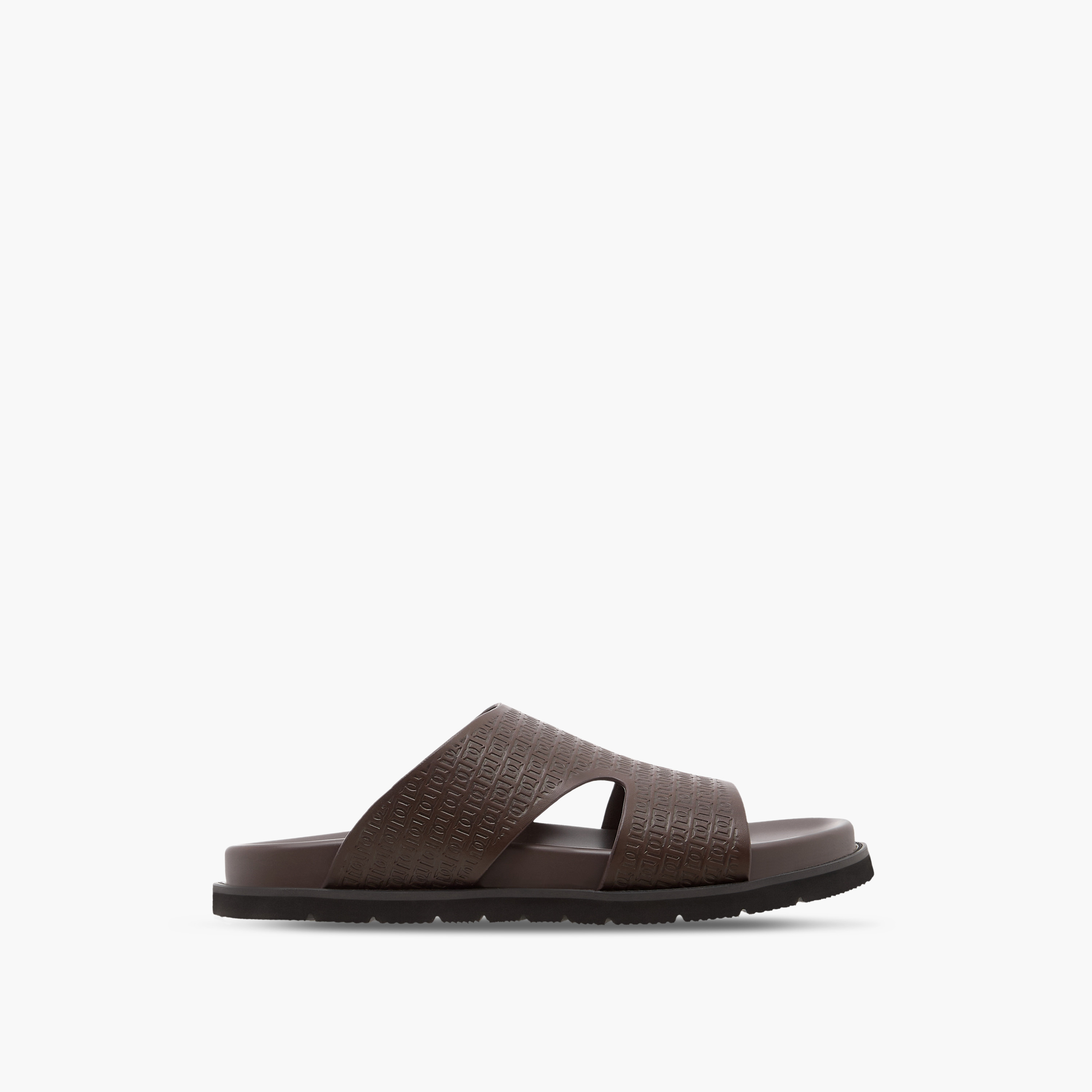 Duchini Men's Logo Embossed Slip-On Comfort Sandal-men-shoes-sandals-image-2
