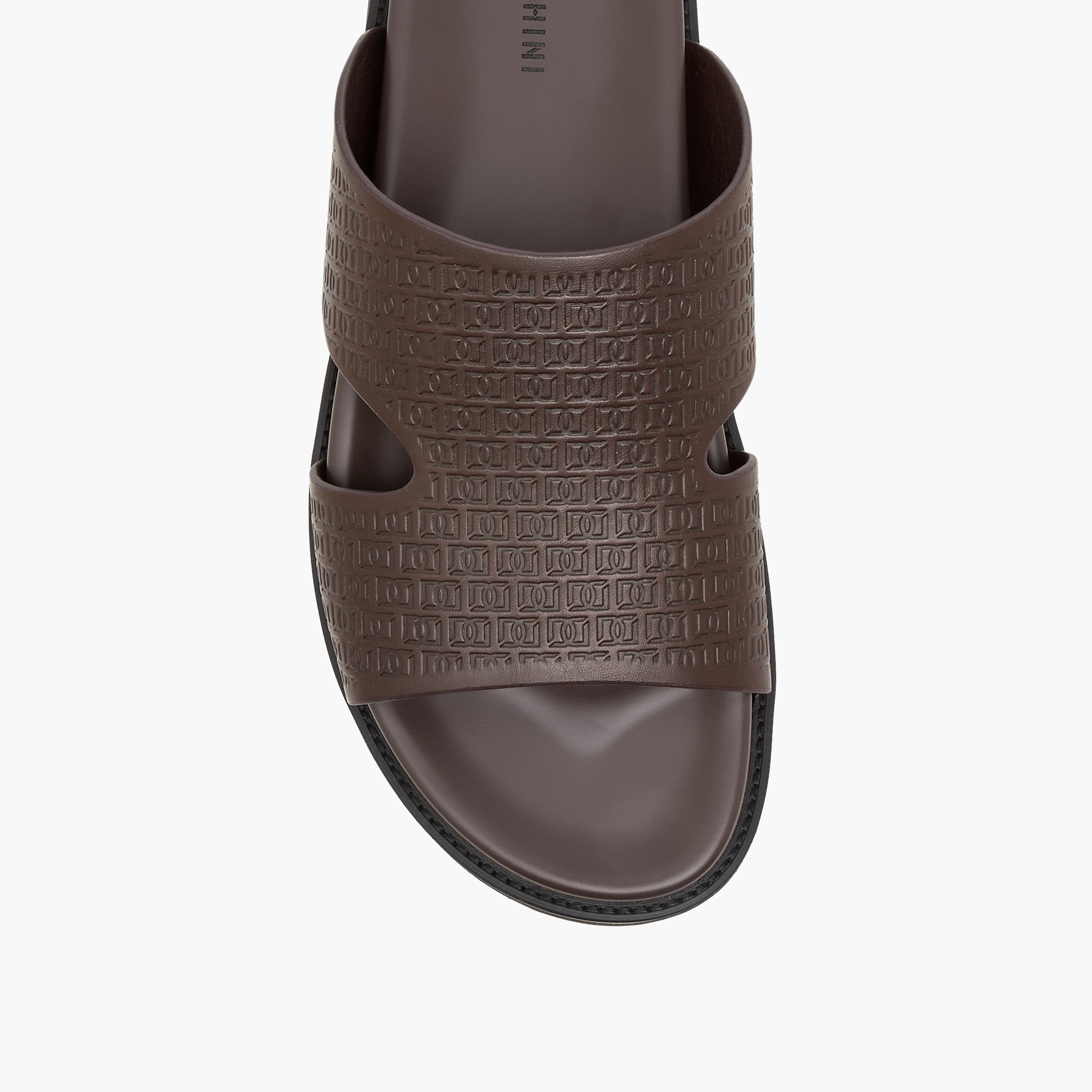 Duchini Men's Logo Embossed Slip-On Comfort Sandal-men-shoes-sandals-image-3