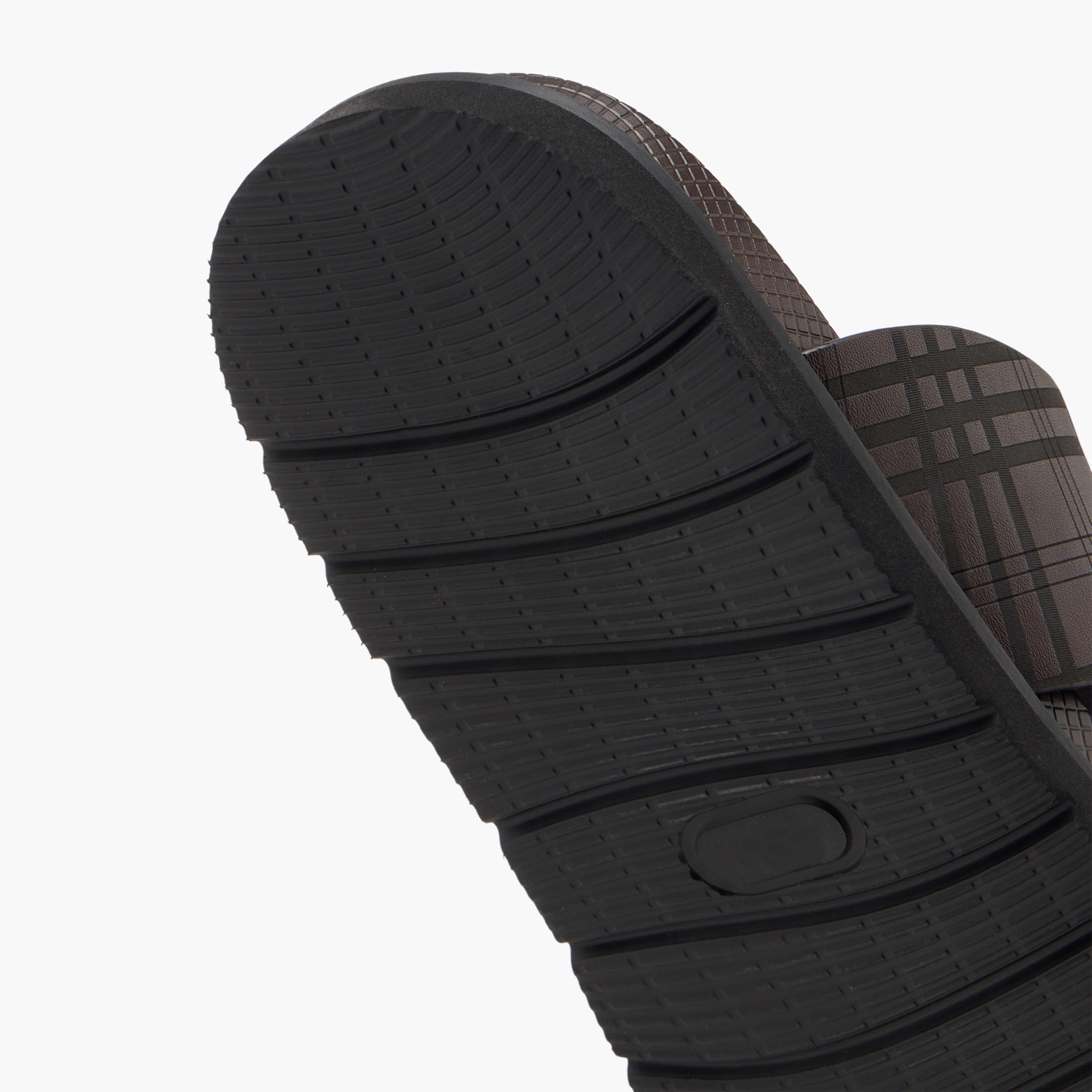 Duchini Men Checked Slip-On Comfort Sandals-men-shoes-sandals-image-6